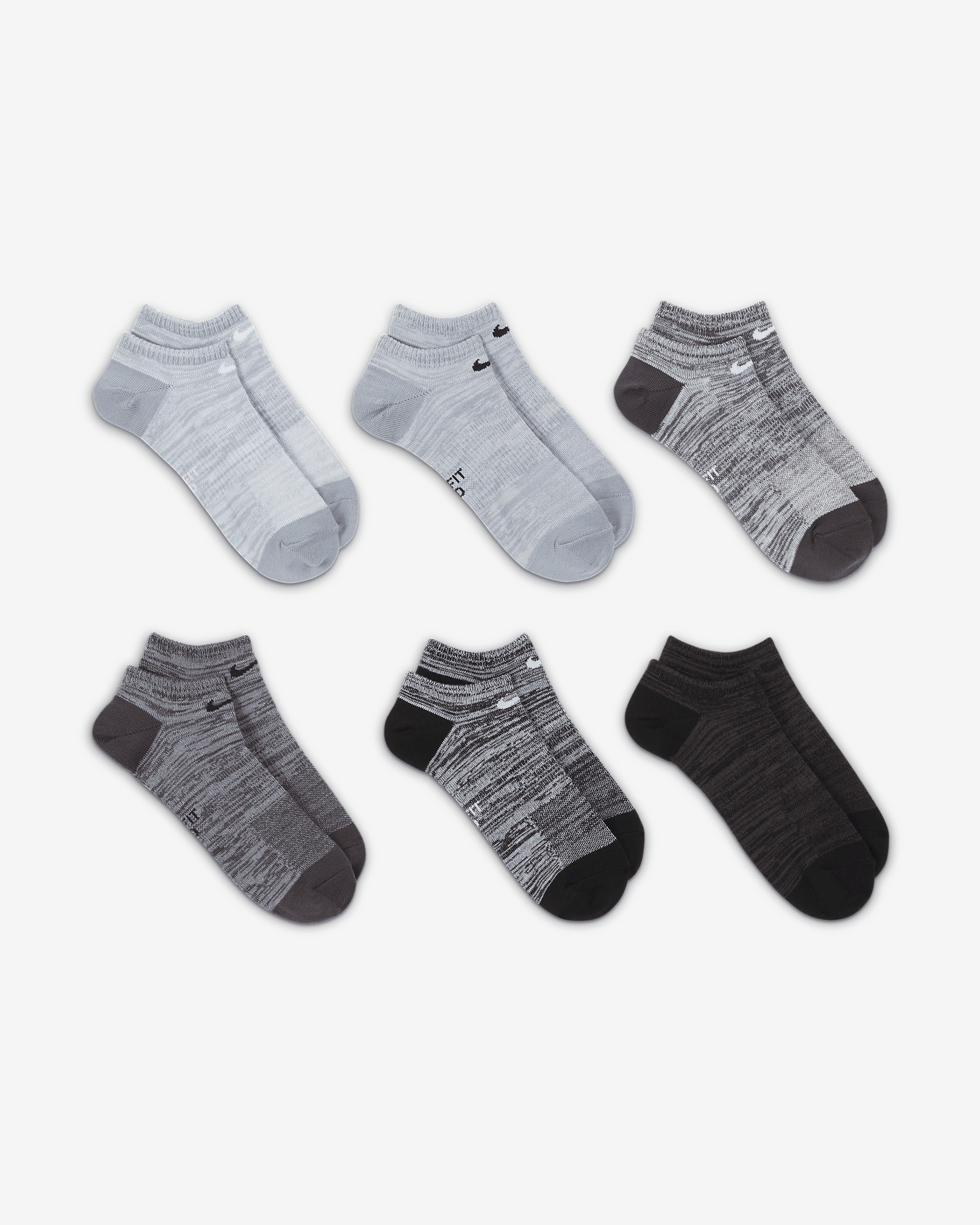 Nike Everyday Lightweight No-Show Training Socks (6 Pairs) - 3