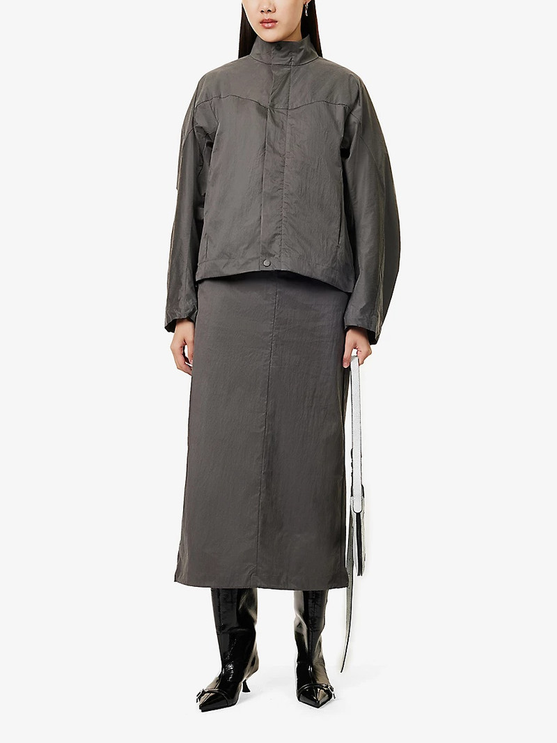 Holzweiler Mandel high-neck relaxed-fit woven-blend jacket outlook