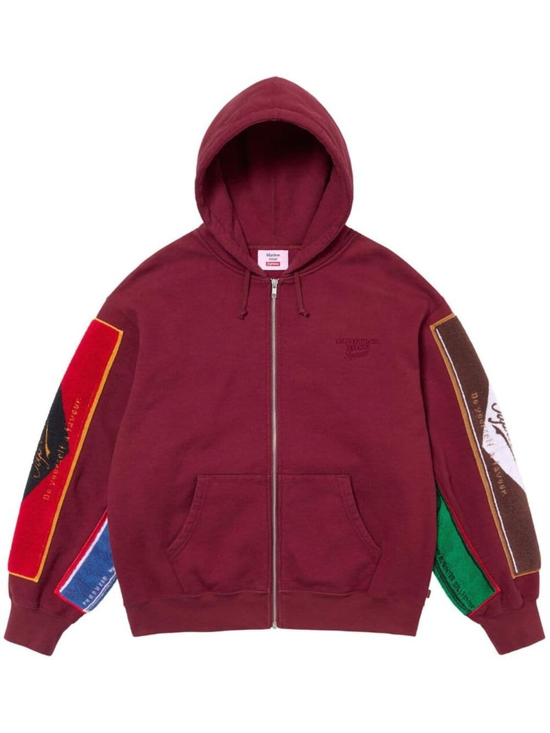 x Martine Rose Towel zip-front hoodie - 1