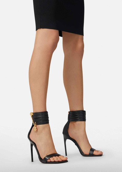 VERSACE Safety Pin Nappa Leather Sandals outlook