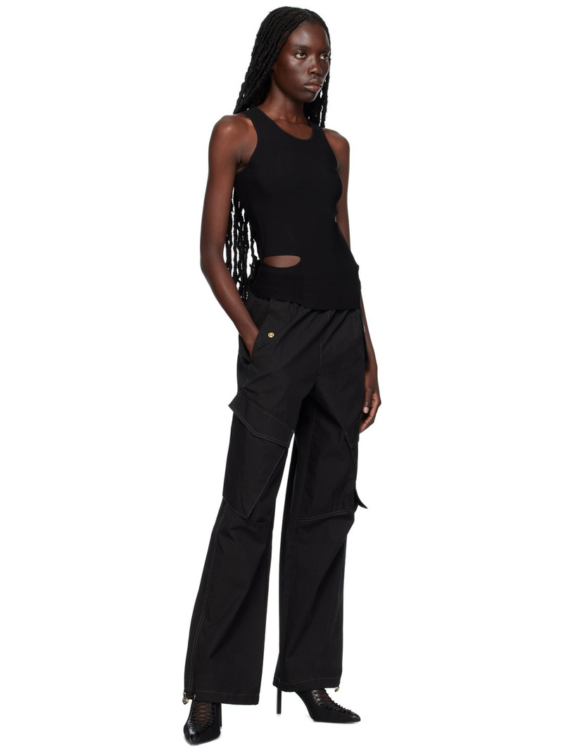 Dion Lee Black Snap Trousers outlook
