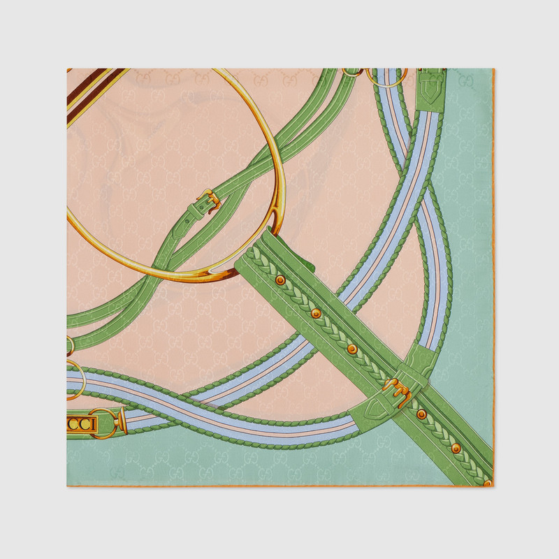 GUCCI Printed silk jacquard carré outlook