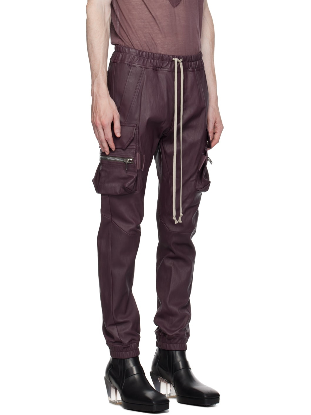 Purple Mastodon Leather Pants - 2