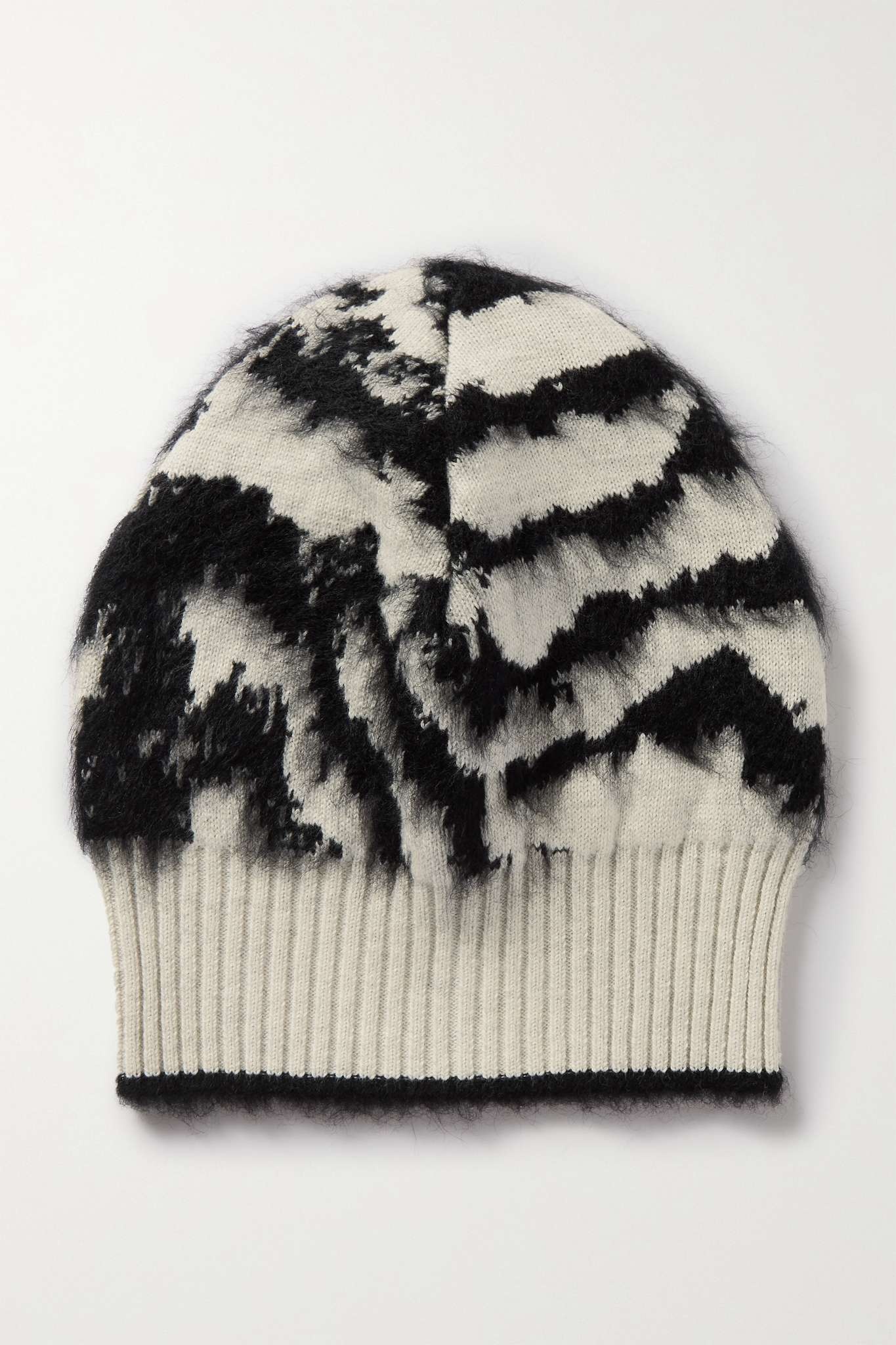 Brushed cotton-blend beanie - 1