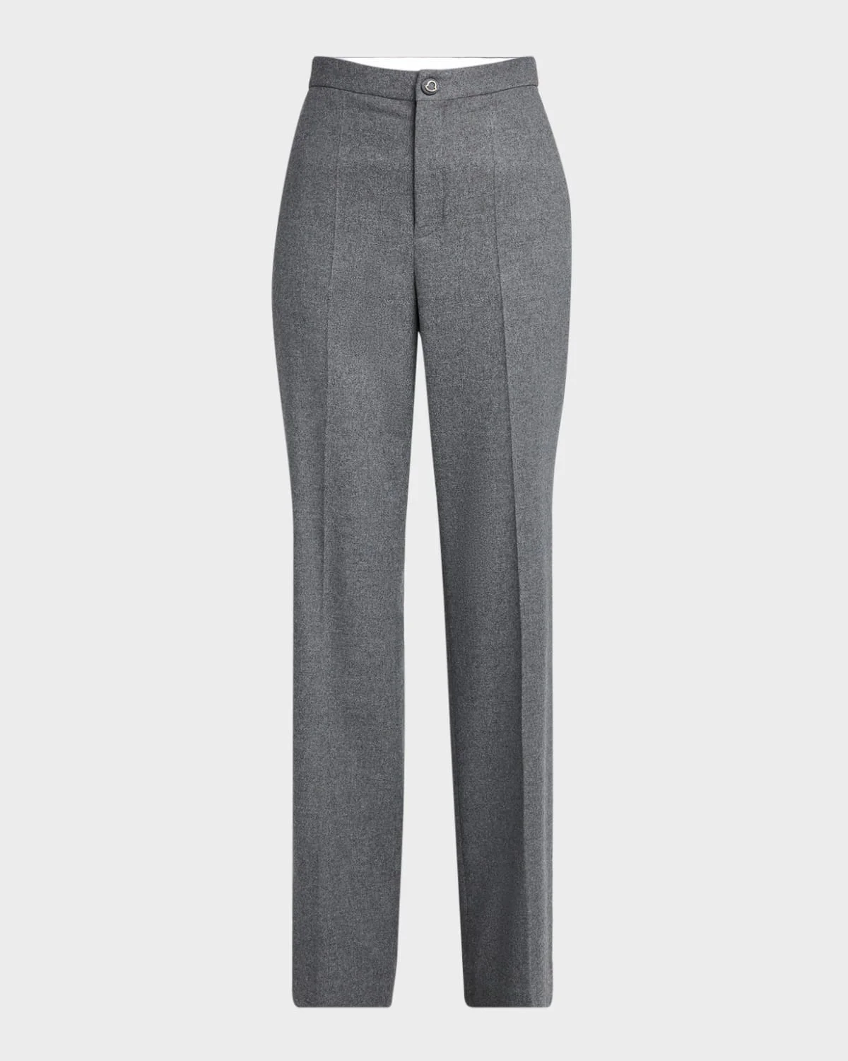 Pleated Wool-Blend Trousers - 1