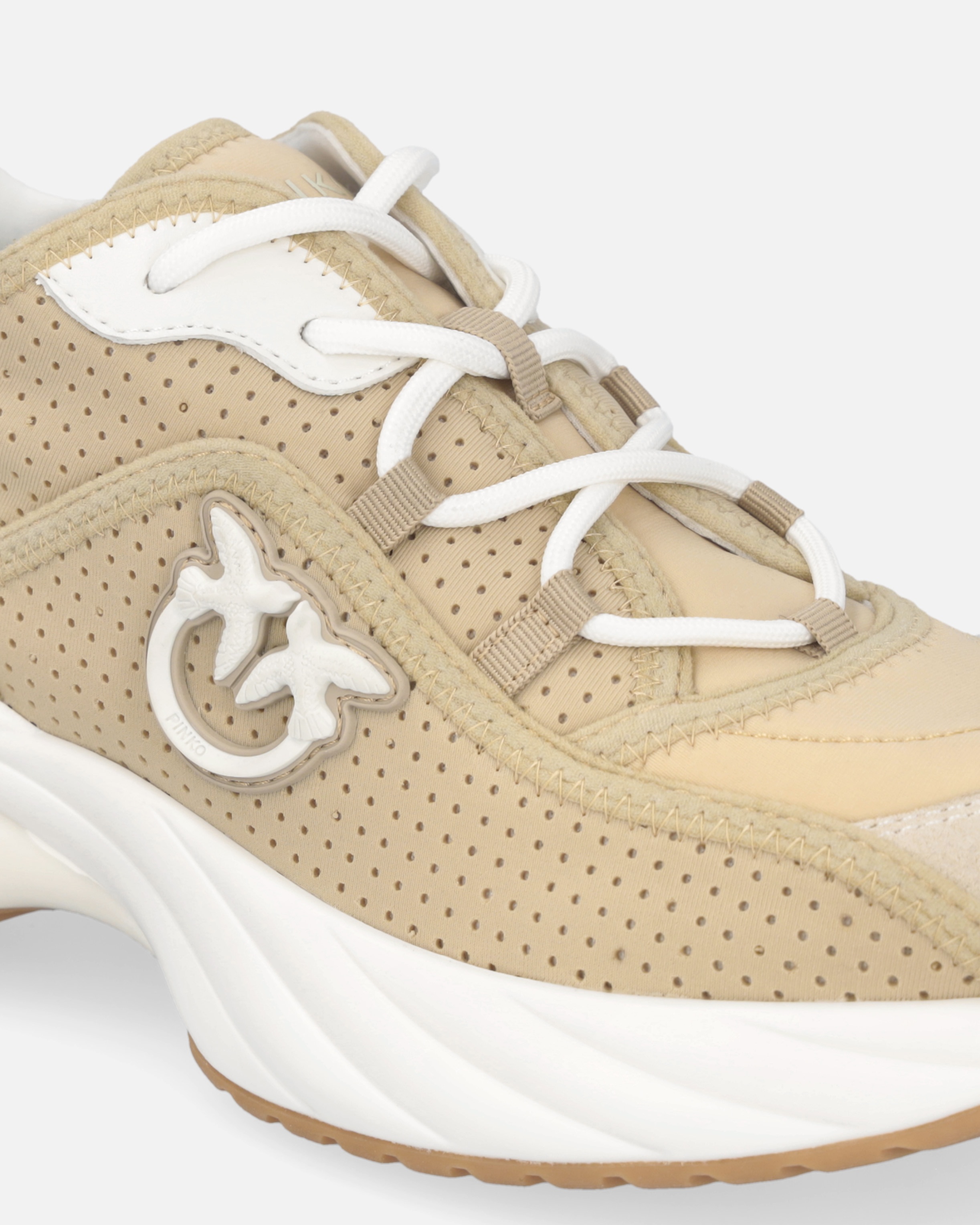 ARIEL PERFORATED SNEAKERS WITH BIRD LOGO - 4