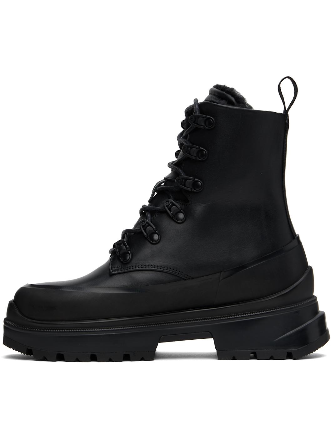 Black Kya Lace-Up Boots - 3