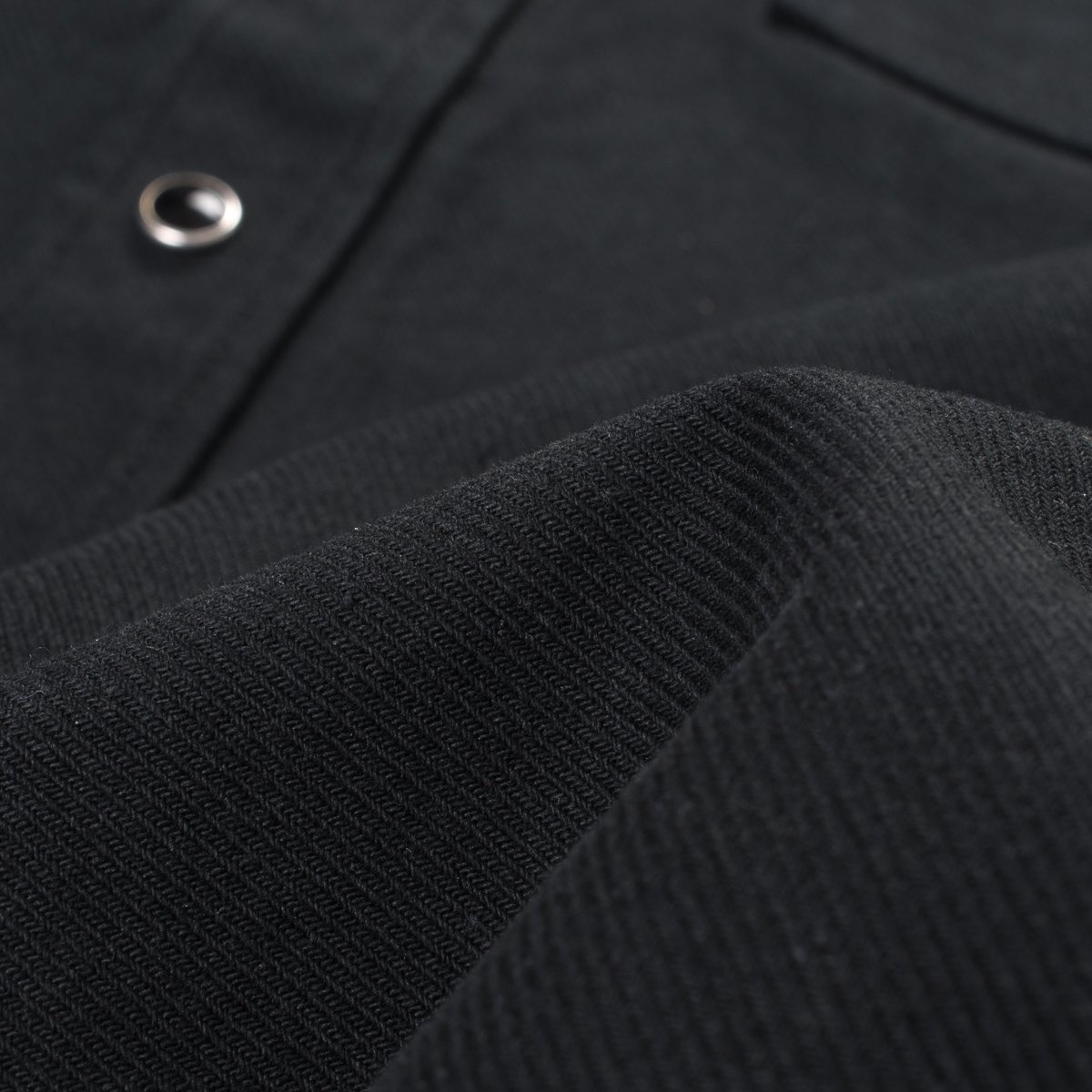 IHSH-235-BLK 13oz Military Serge Western Shirt - Black - 9