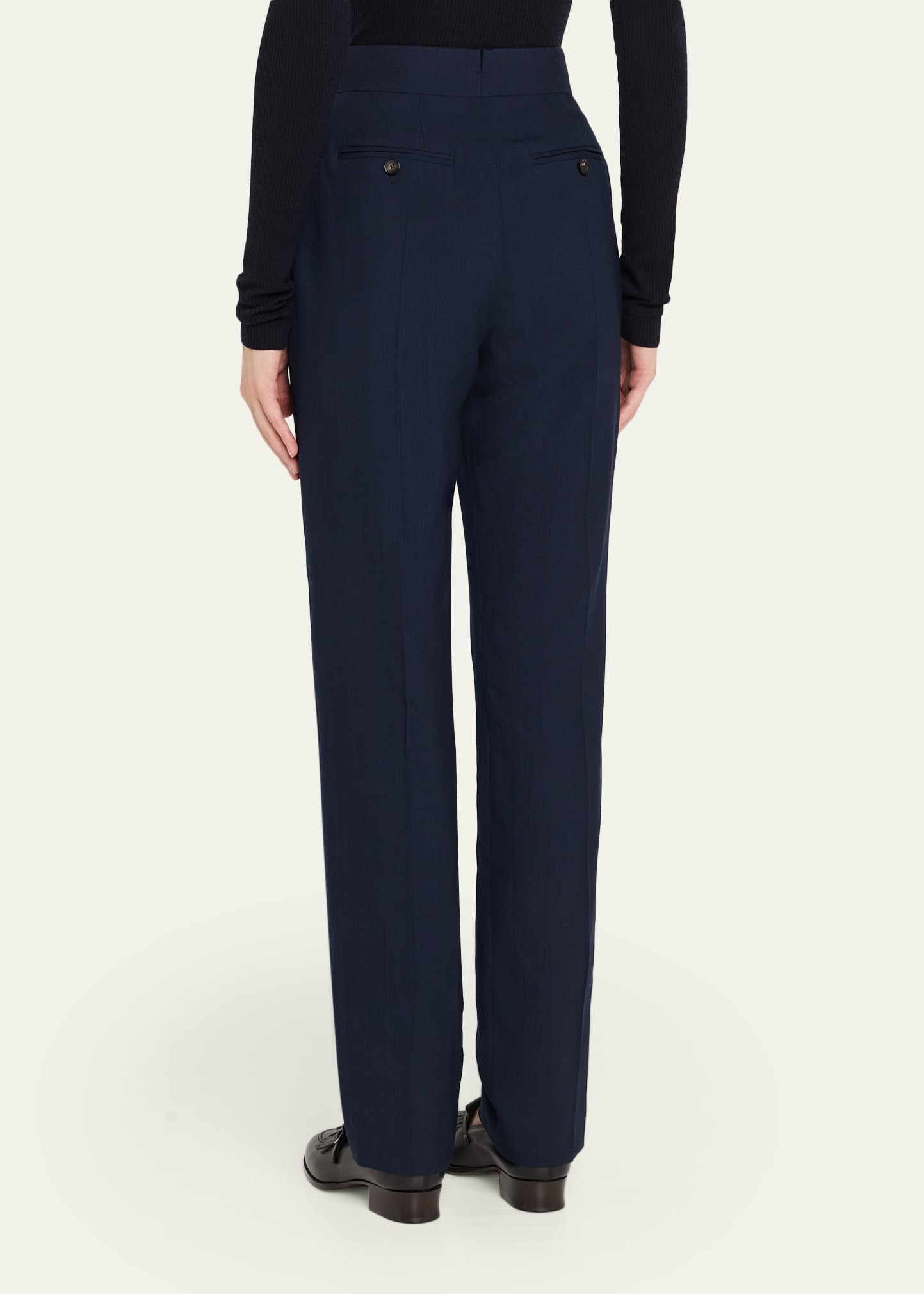 Sam Breeze Wool Straight-Leg Trousers - 3