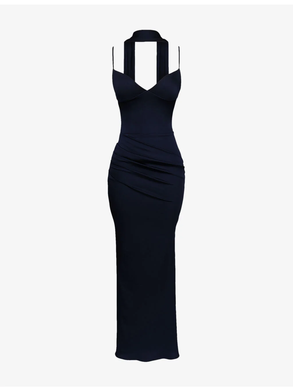 Freya V-Neck Satin Maxi Dress - 1