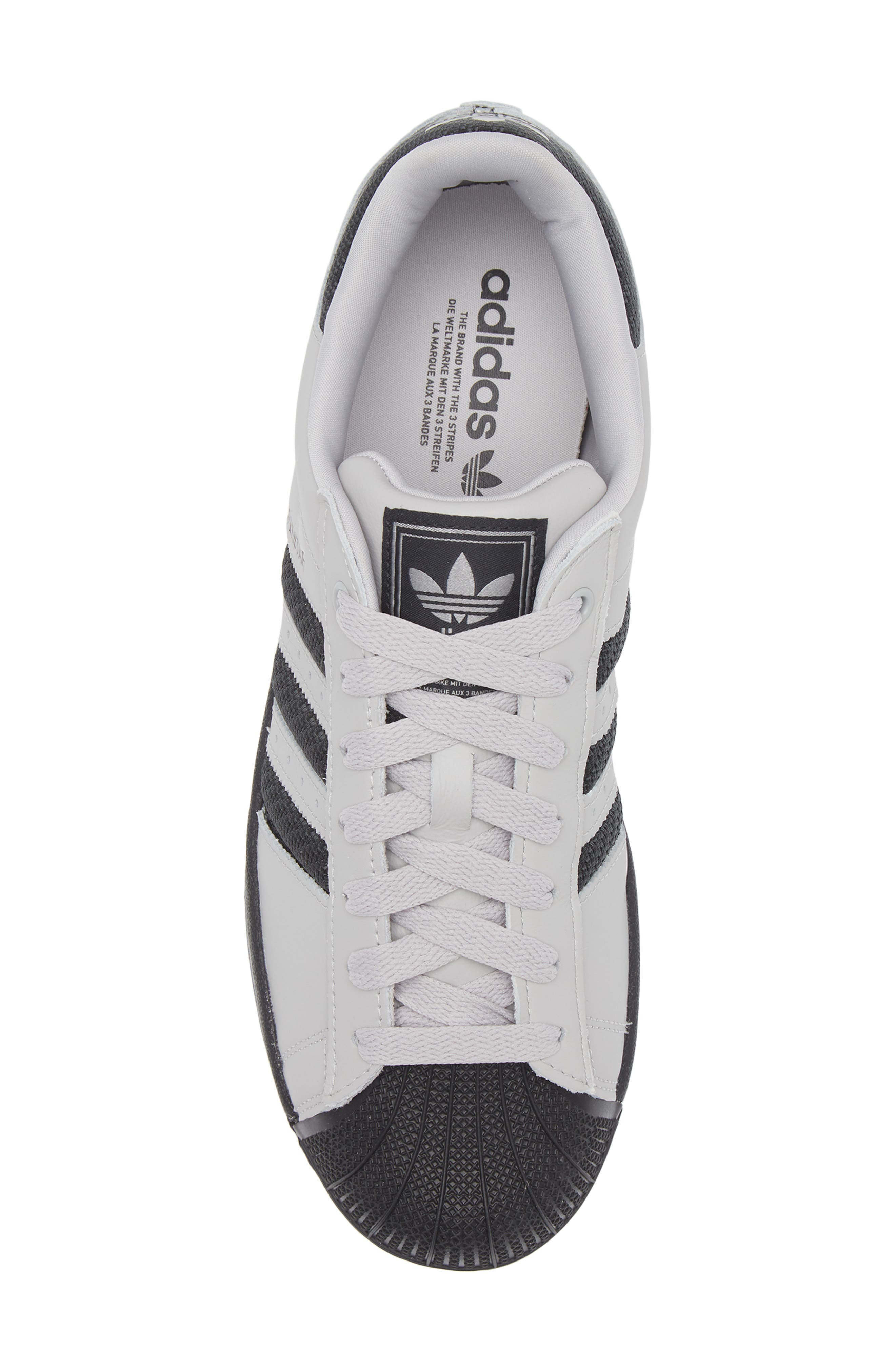 adidas Superstar Sneaker in Grey/Black/Iron Metallic at Nordstrom - 5