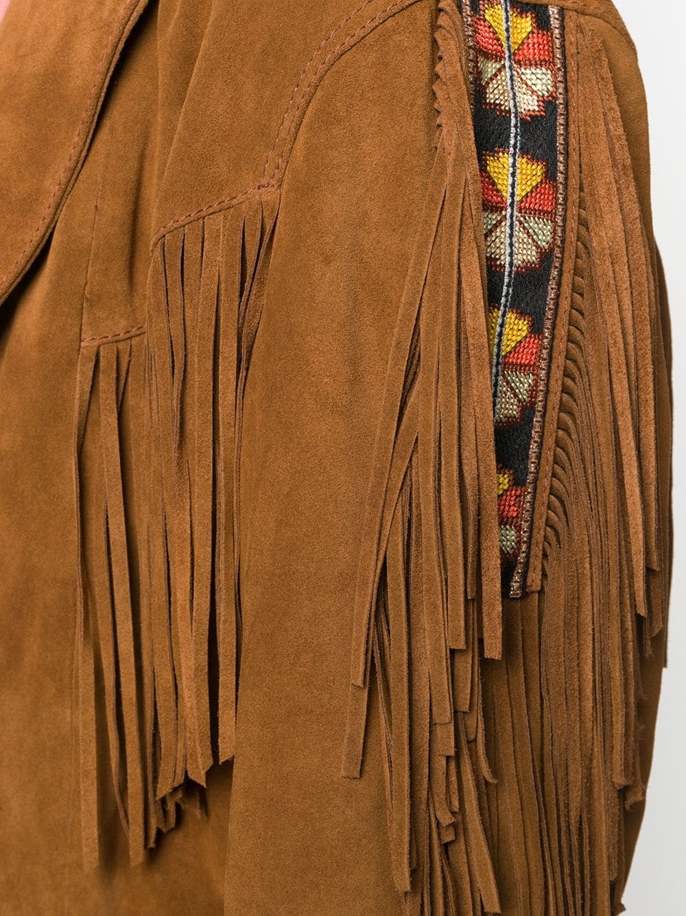 fringed band detail jacket - 5