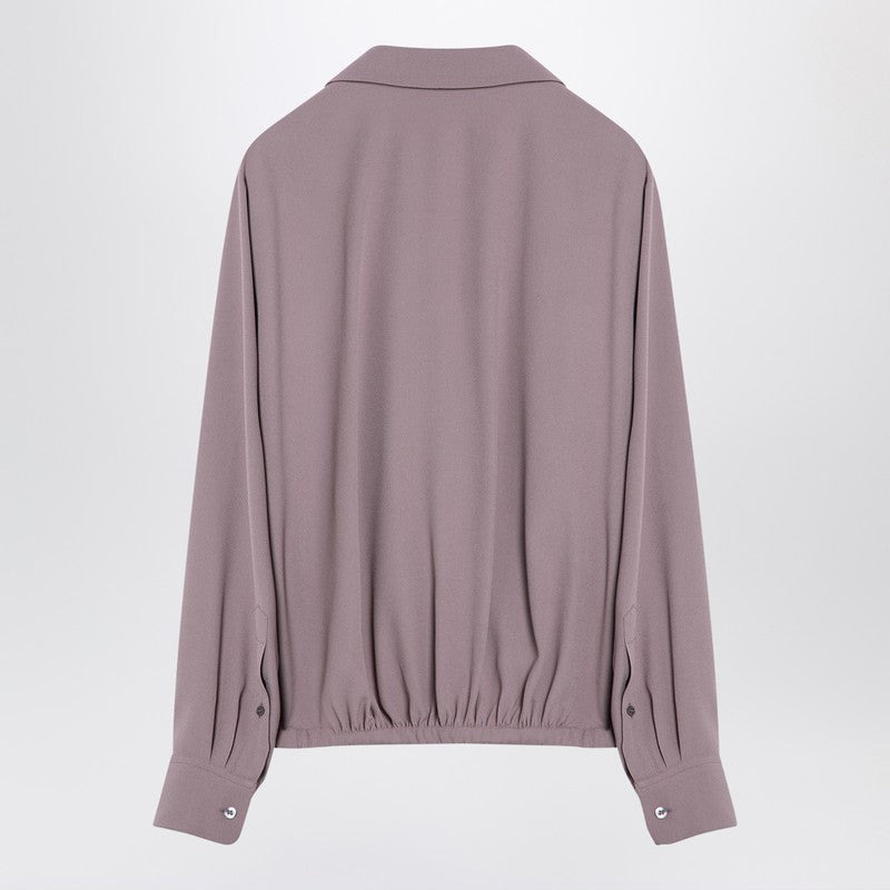 Dries Van Noten Pink Viscose Blend Drawstring Shirt Women - 2