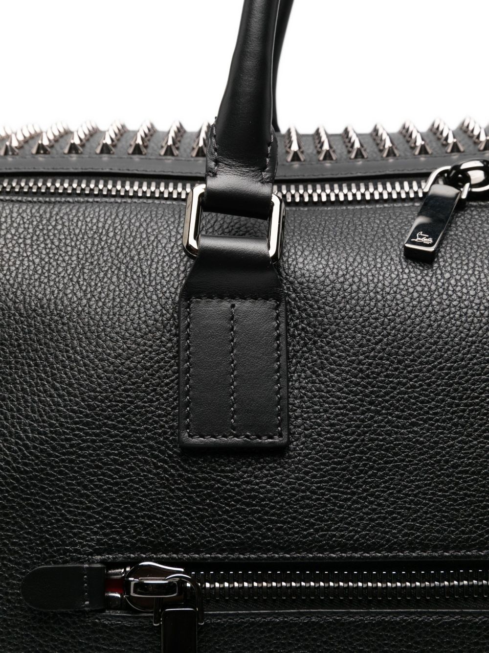 studded leather tote bag - 4
