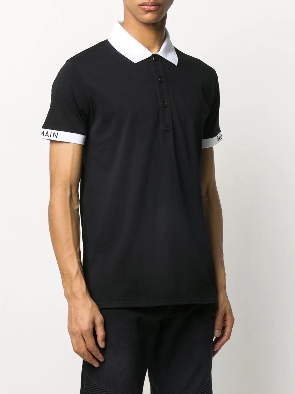 printed logo polo shirt - 3