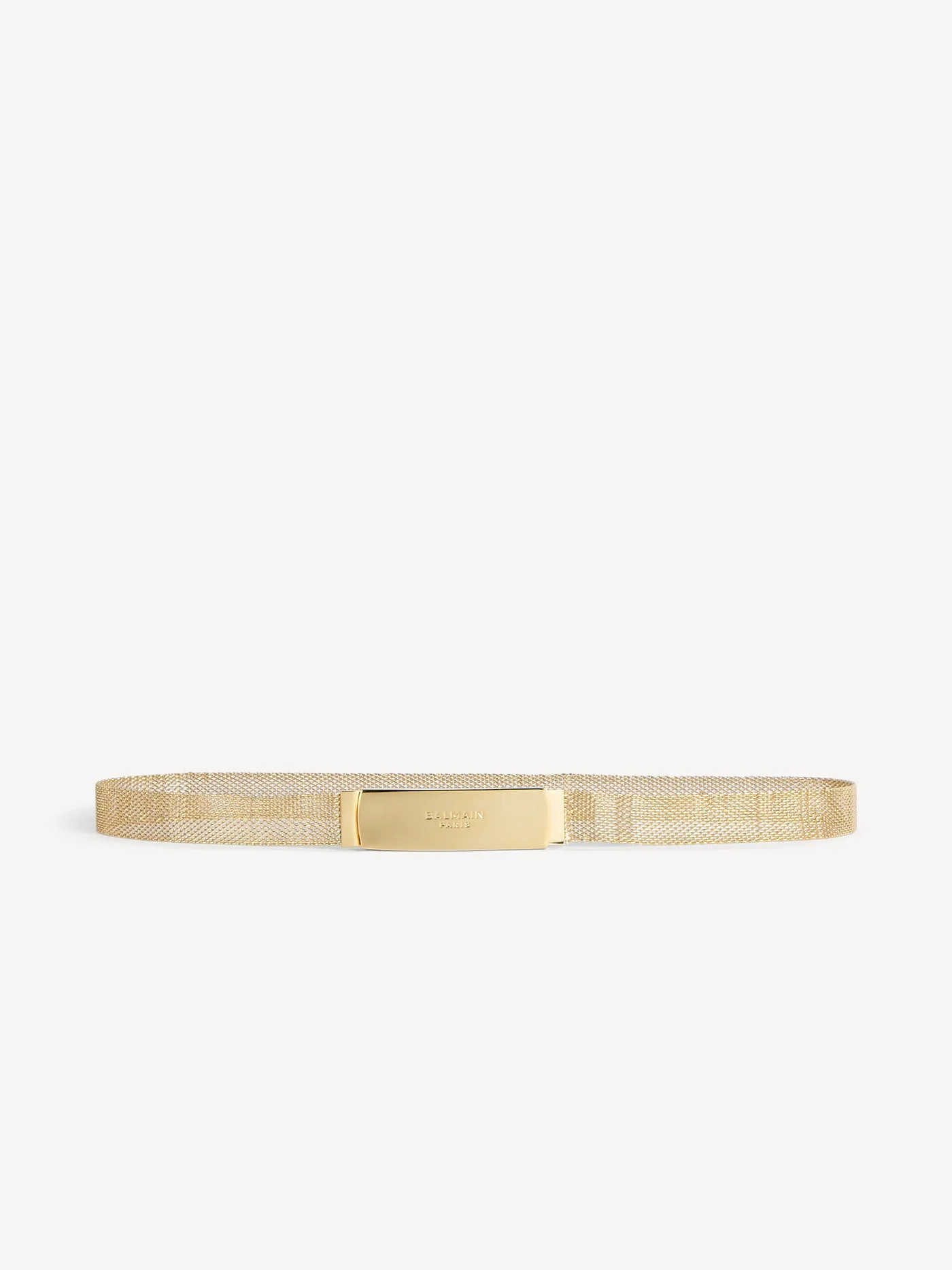 Balmain braided brass belt - 1