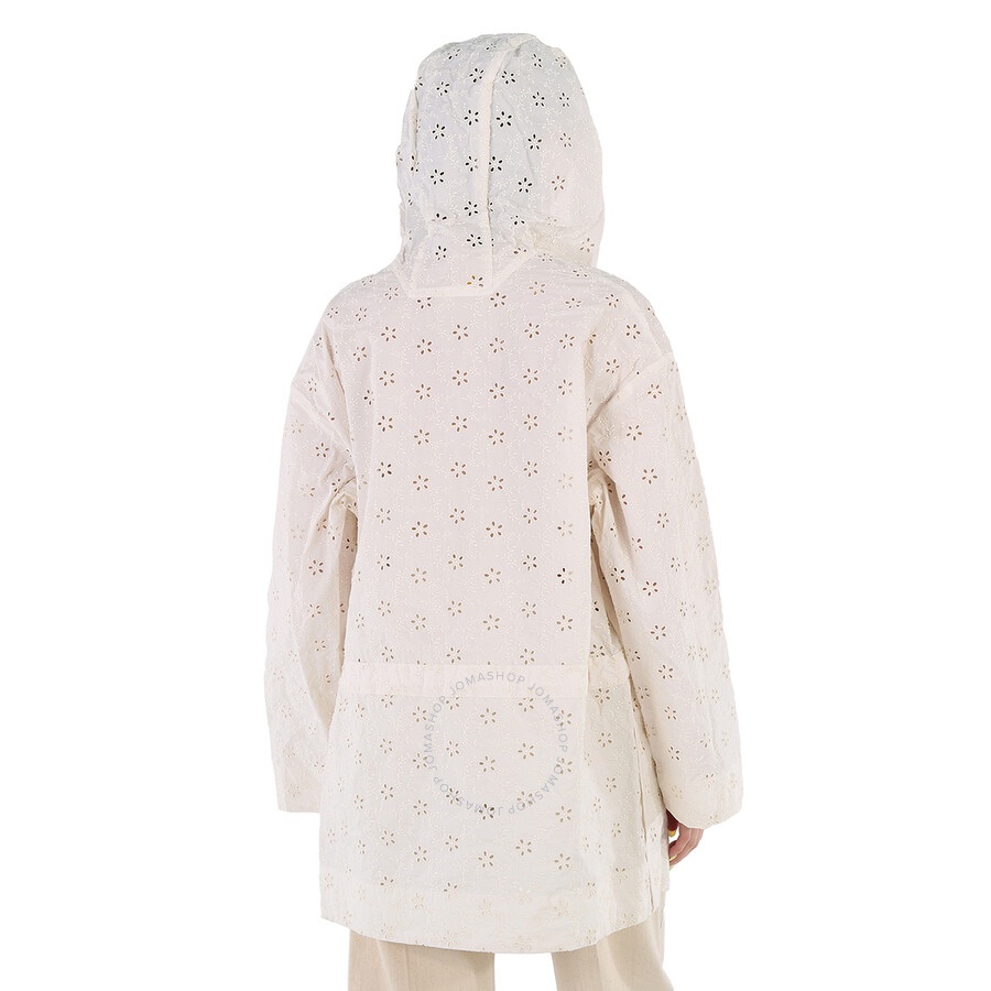 Moncler Ladies Natural Asnen Broderie Anglaise Jacket - 6