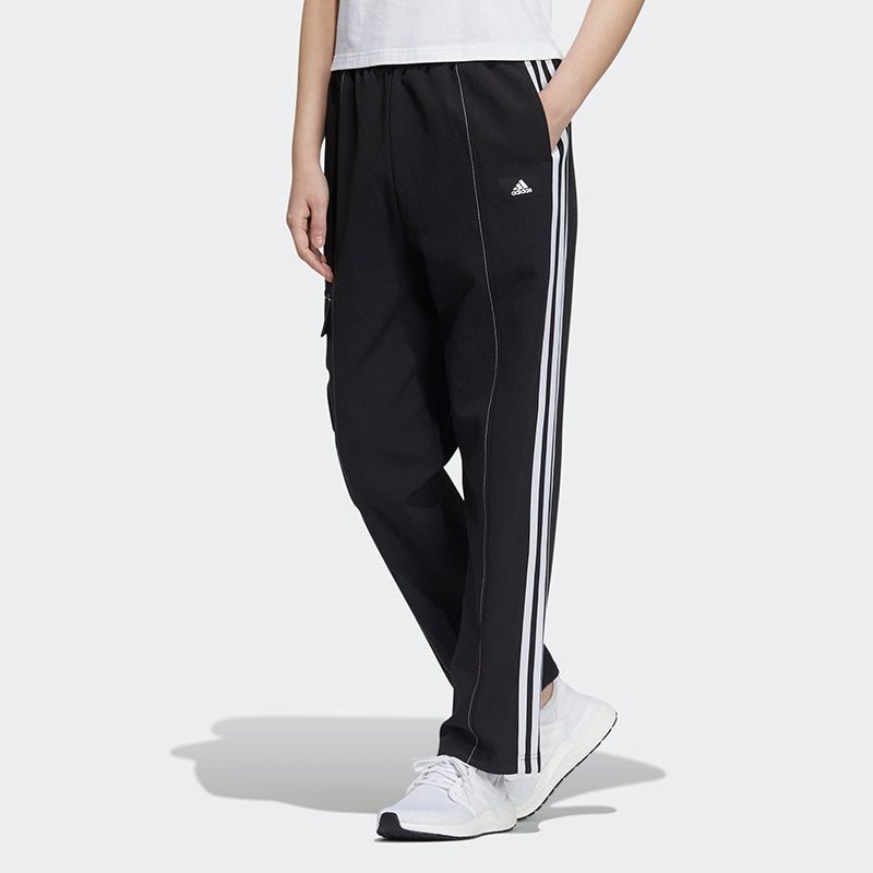 (WMNS) adidas Str Pt Loose Running Training Side Pocket Sports Pants/Trousers/Joggers Black GT4406 - 2