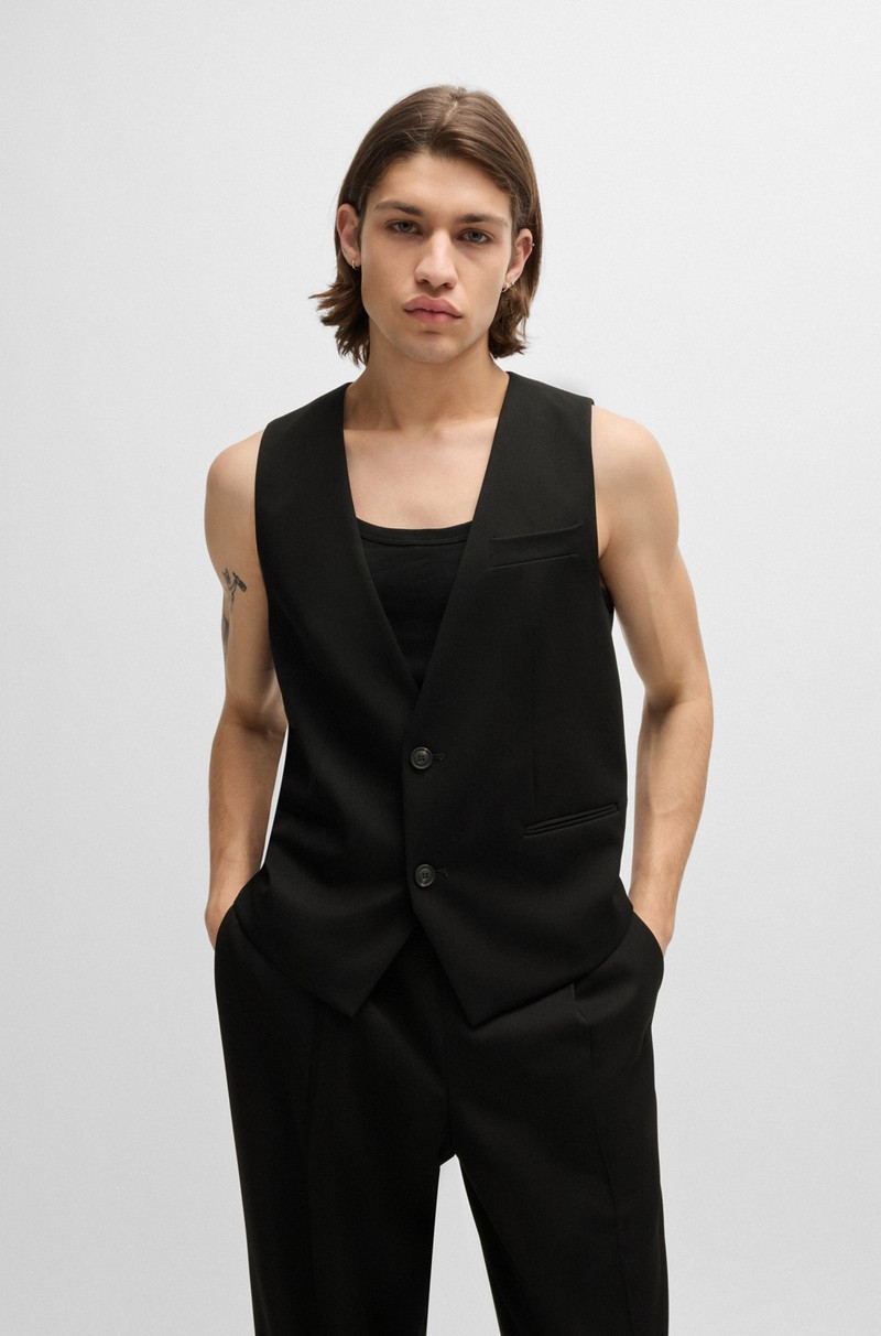 OVERSIZE-FIT ALL-GENDER WAISTCOAT IN STRETCH FABRIC 5