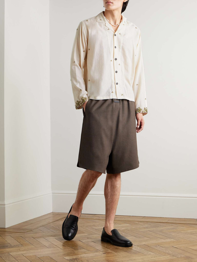 KARTIK RESEARCH + Baracuta Camp-Collar Embroidered Cotton Shirt outlook