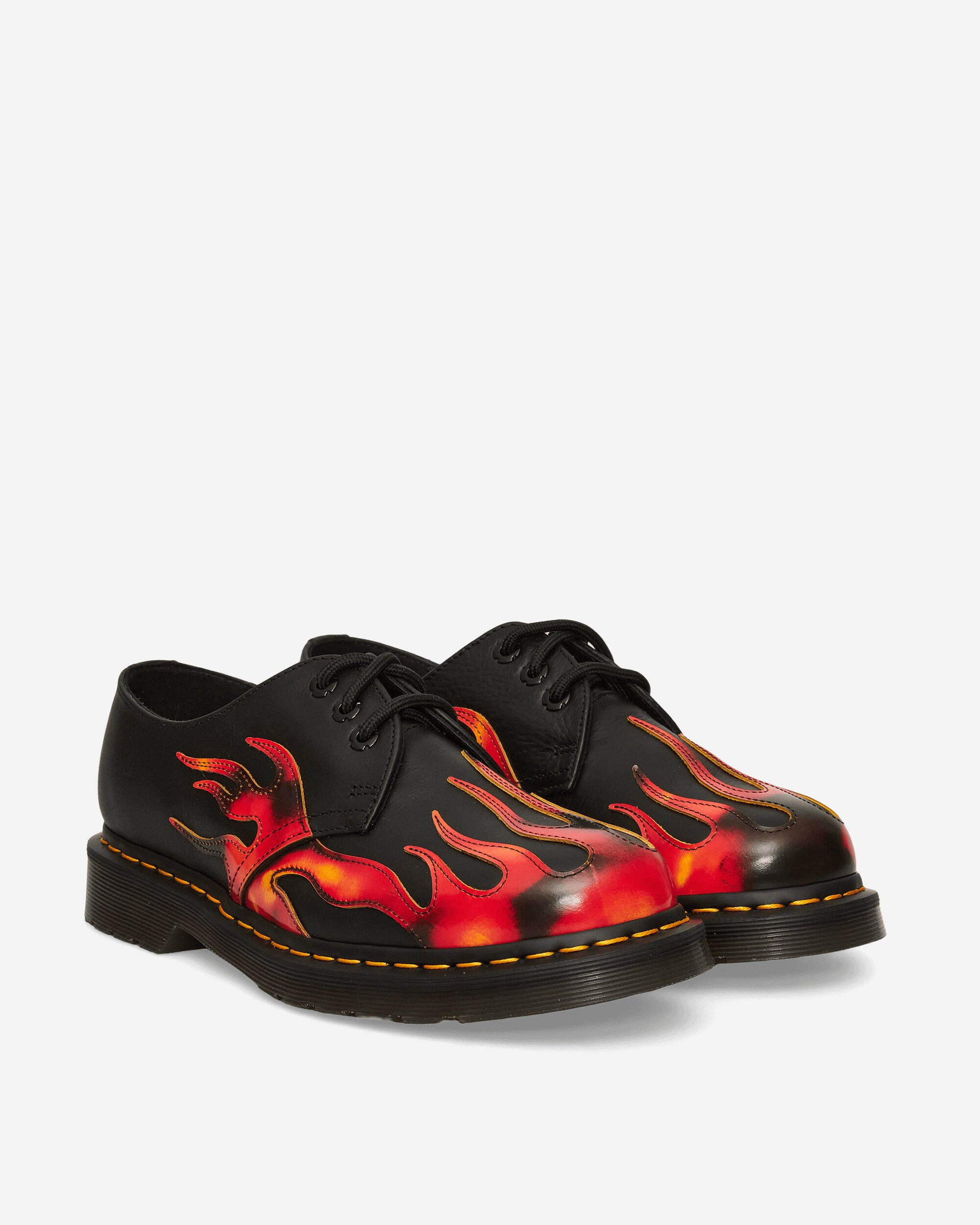 1461 Flame Shoes Black / Vibrant Red - 2