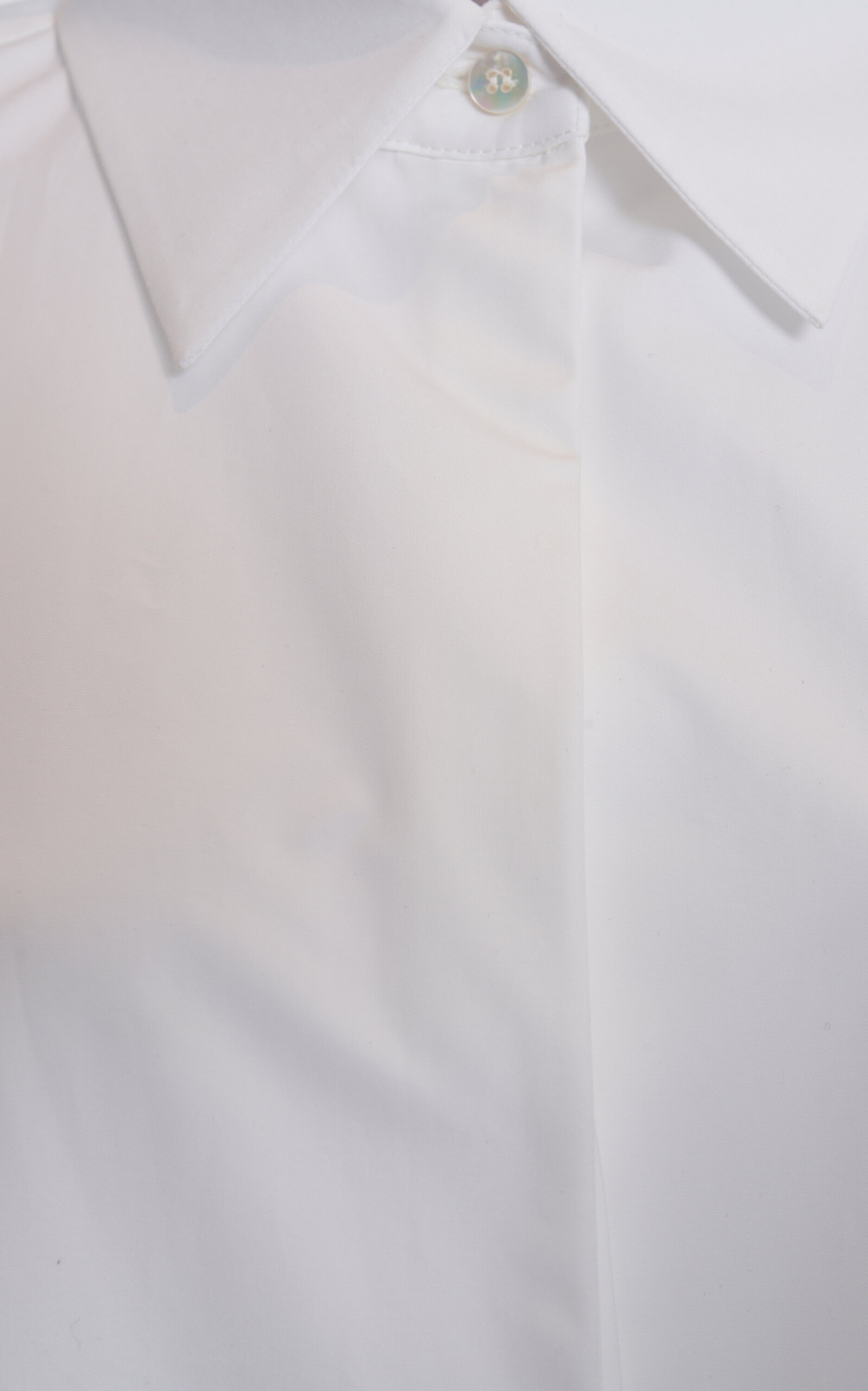 Cotton Poplin Button-Up Shirt white - 3