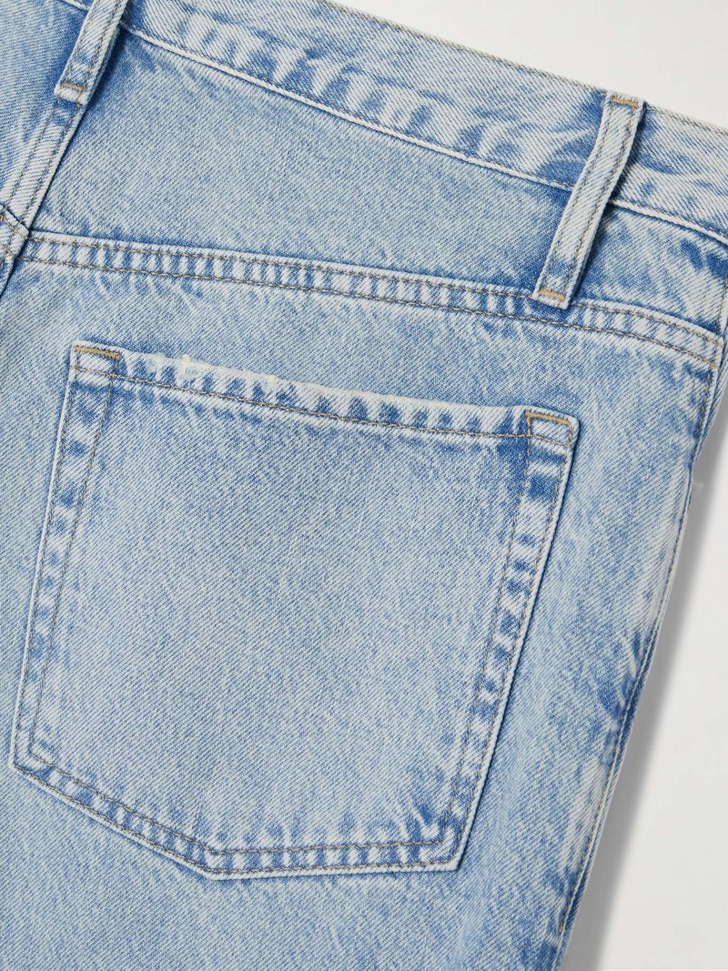 Le Low Baggy distressed high-rise wide-leg jeans Light denim 6