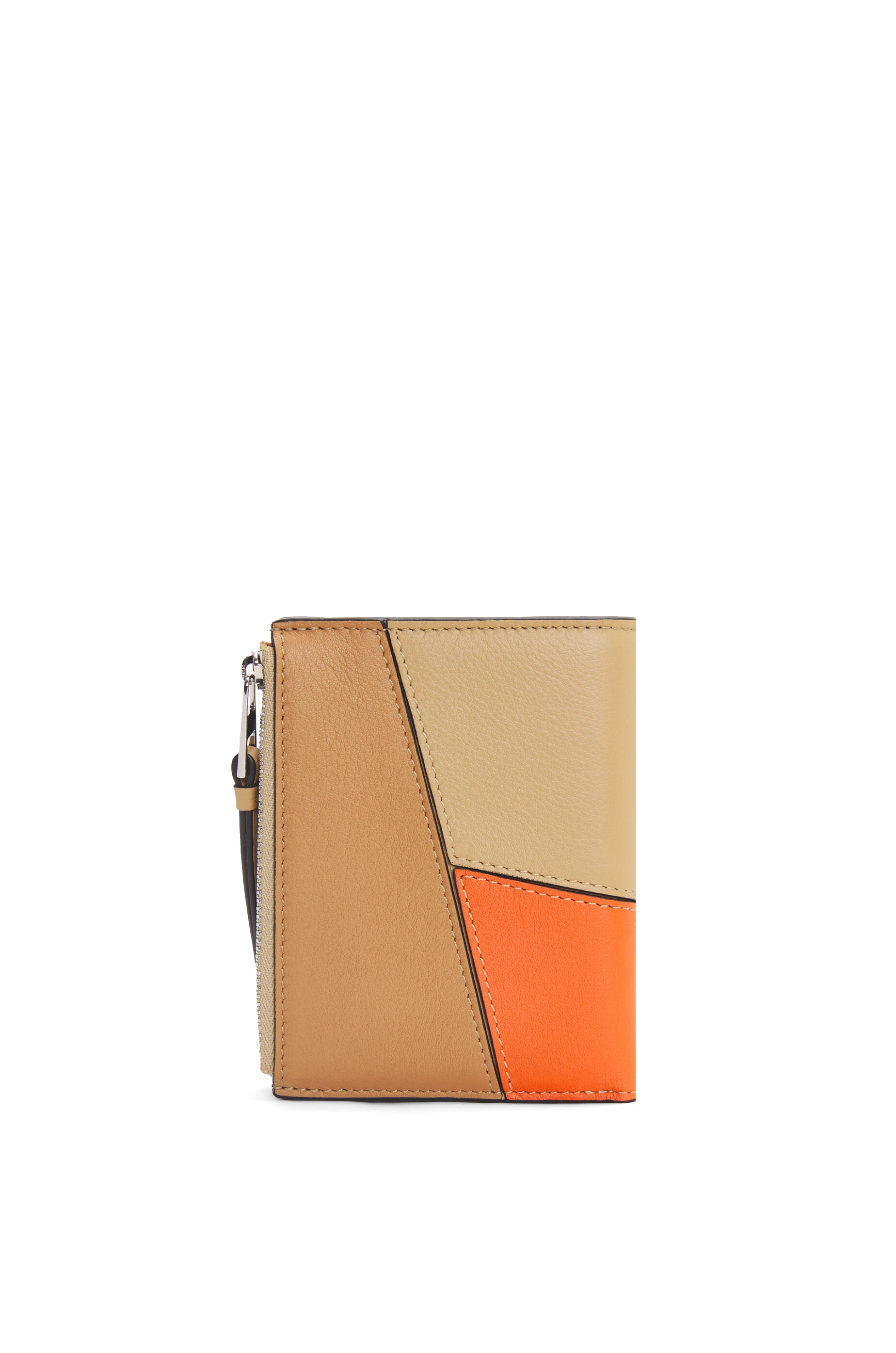 Puzzle compact wallet in classic calfskin - 4