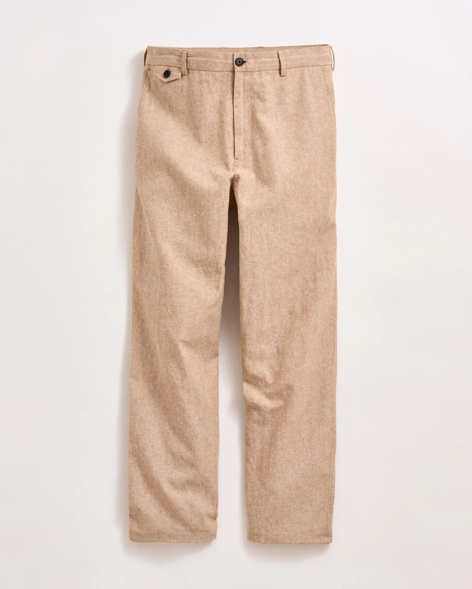 Chambray Flat Front Pant - 1