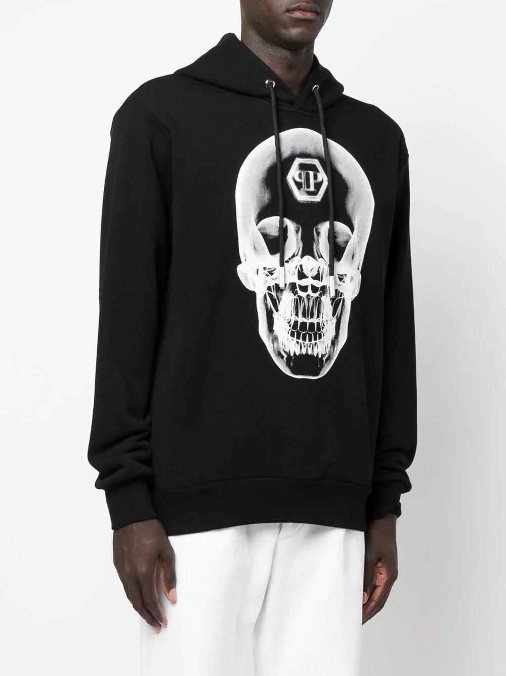 skull print hoodie - 3