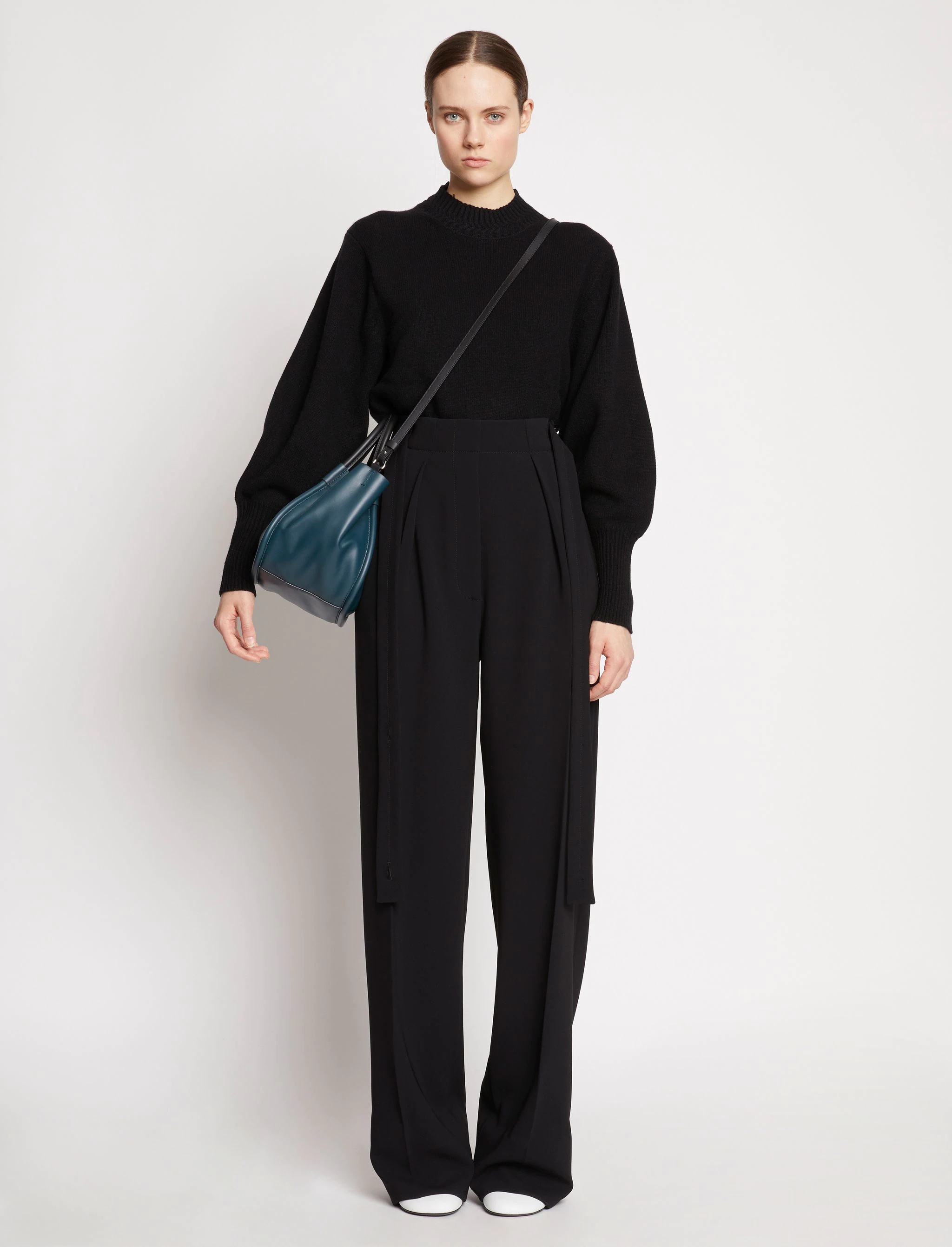 Small Ruched Crossbody Tote - 3