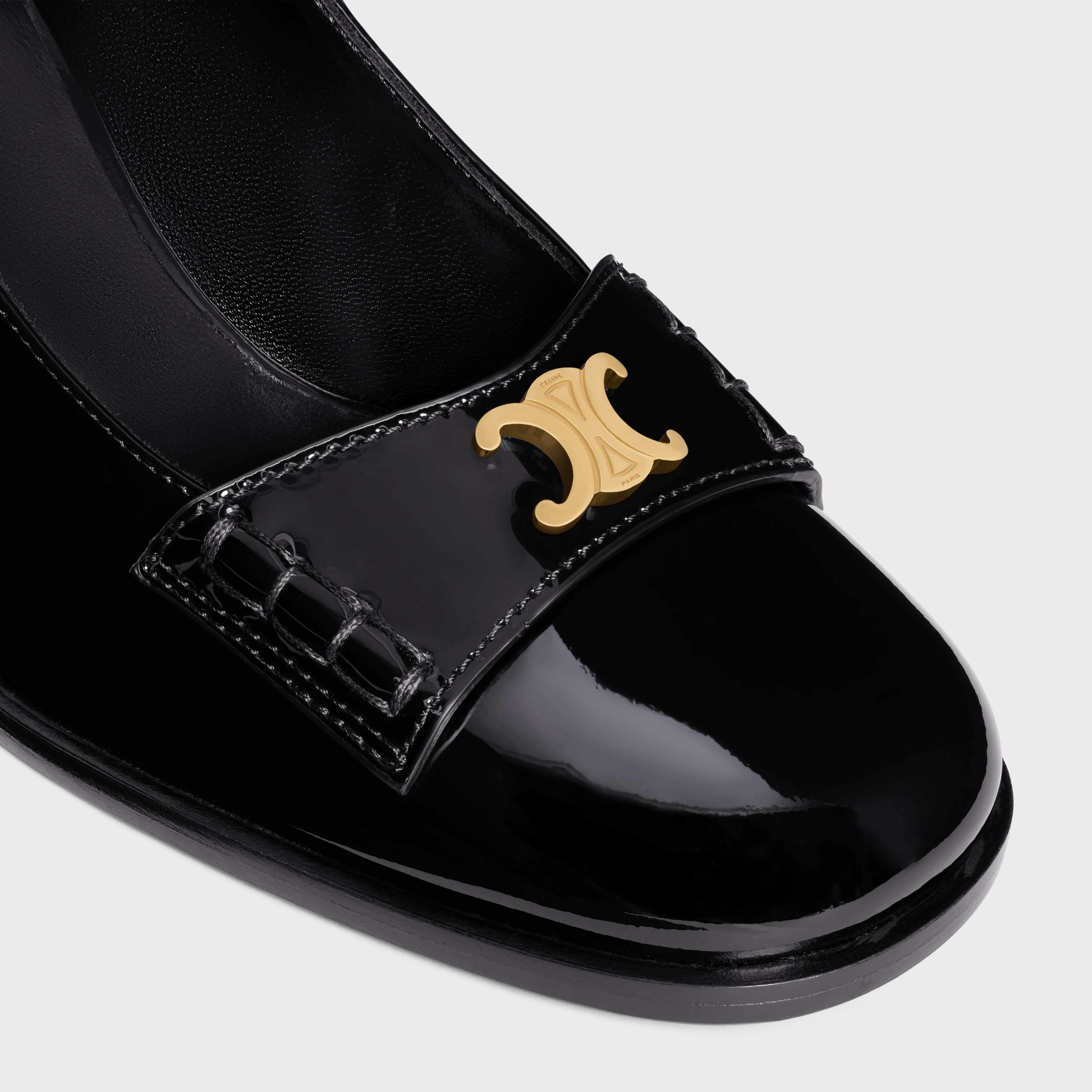 Celine Lily Triomphe Pump in PATENT CALFSKIN - 4