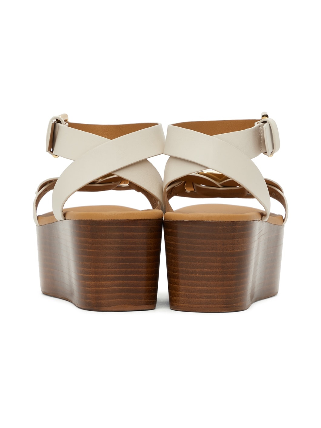 White Chany Platform Sandals - 2