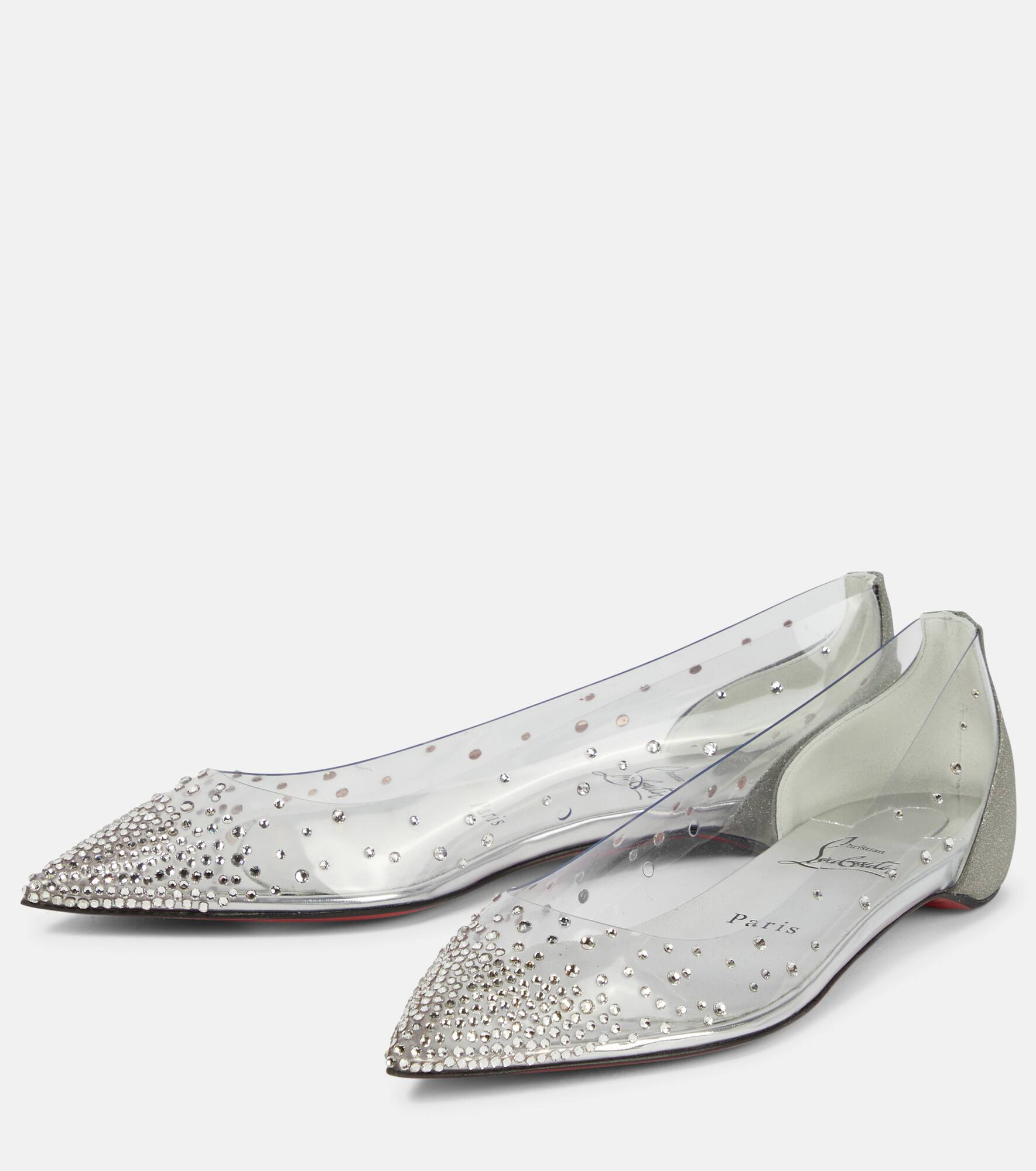 Degrastrass embellished ballet flats - 5
