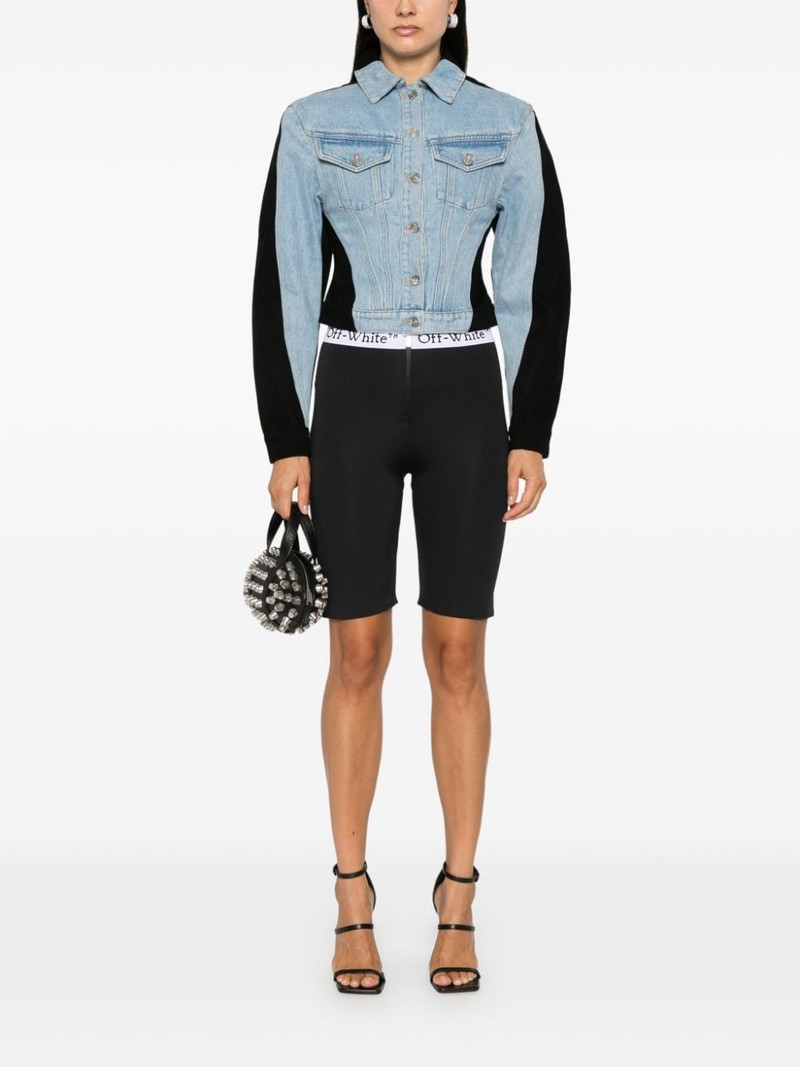 Off-White logo-waistband shorts outlook
