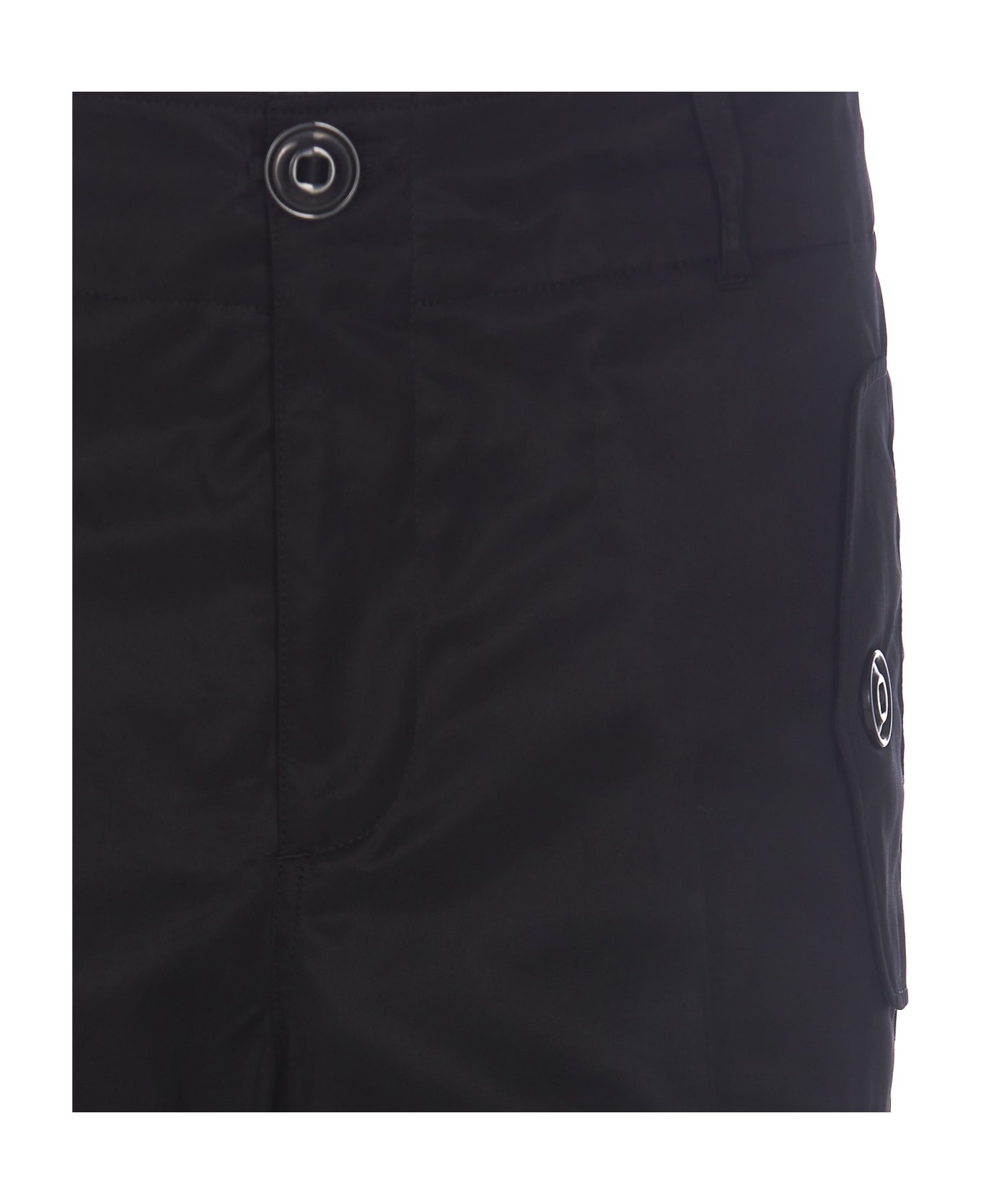 Regular Fit Plain Cargo Pants - 4