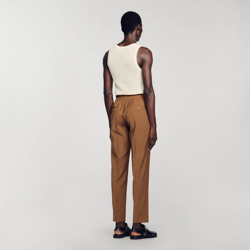 ELASTICATED STRAIGHT-LEG PANTS 6