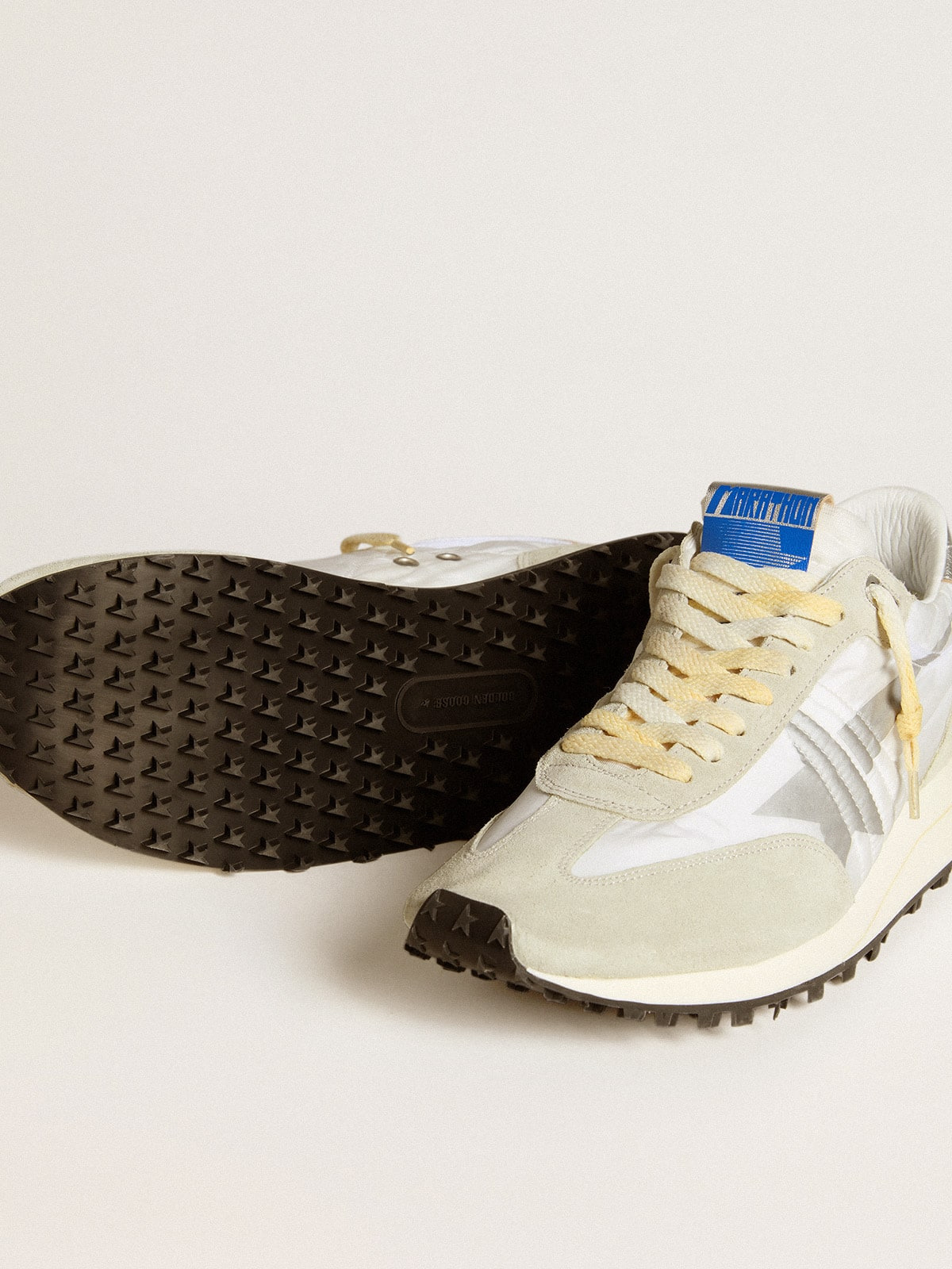 Men’s Marathon with white nylon upper and silver star - 4