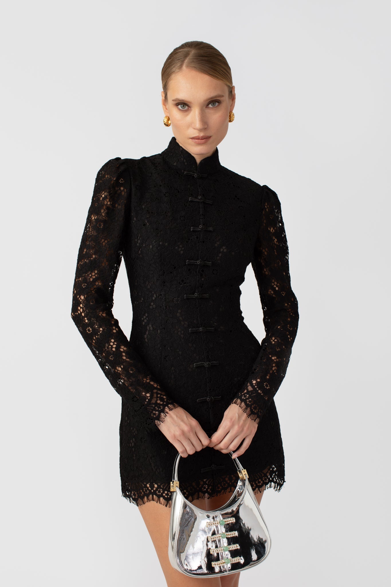 RAINE LACE MINI DRESS - 5