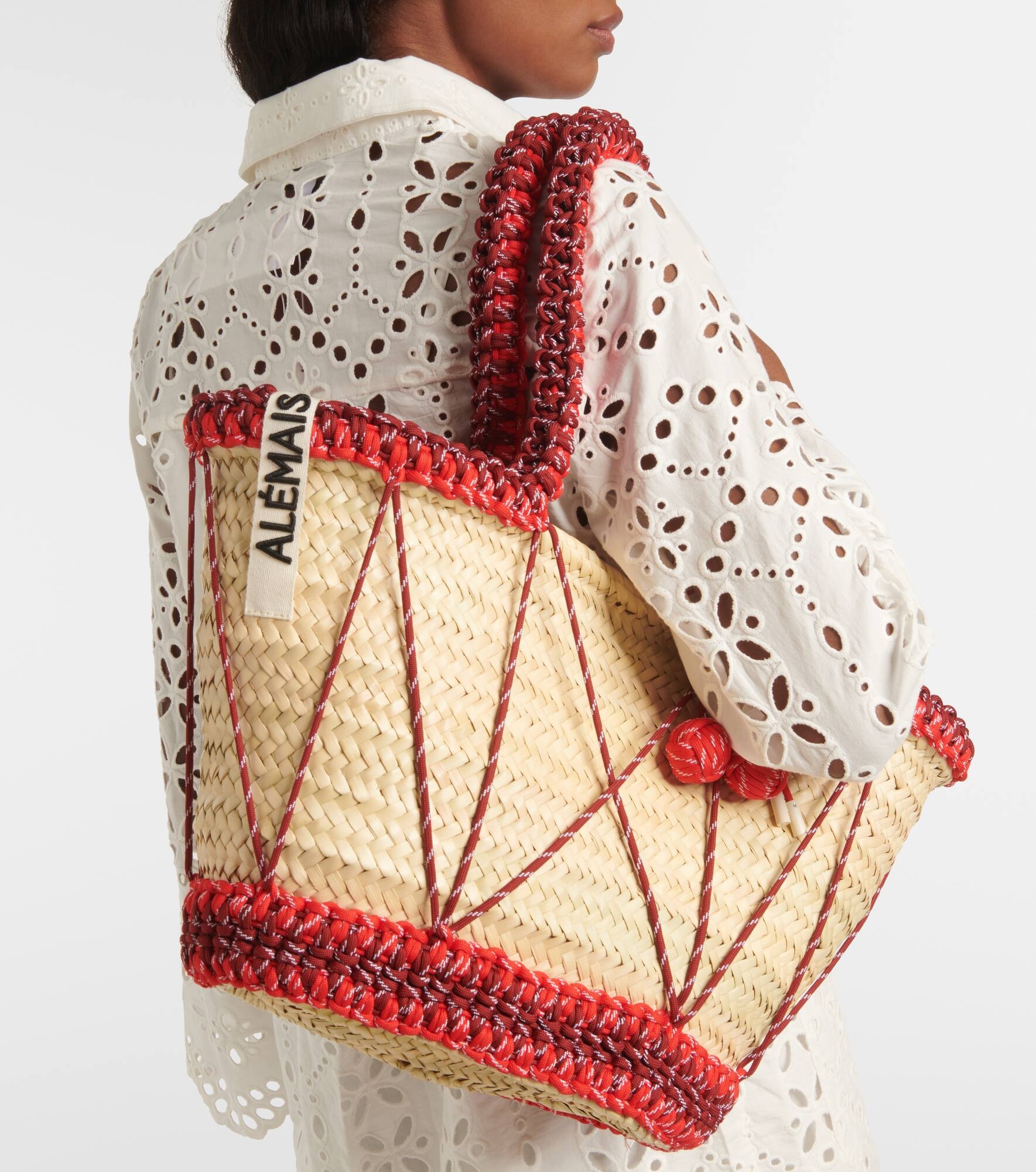 Lalo Maxi macramé basket bag - 2