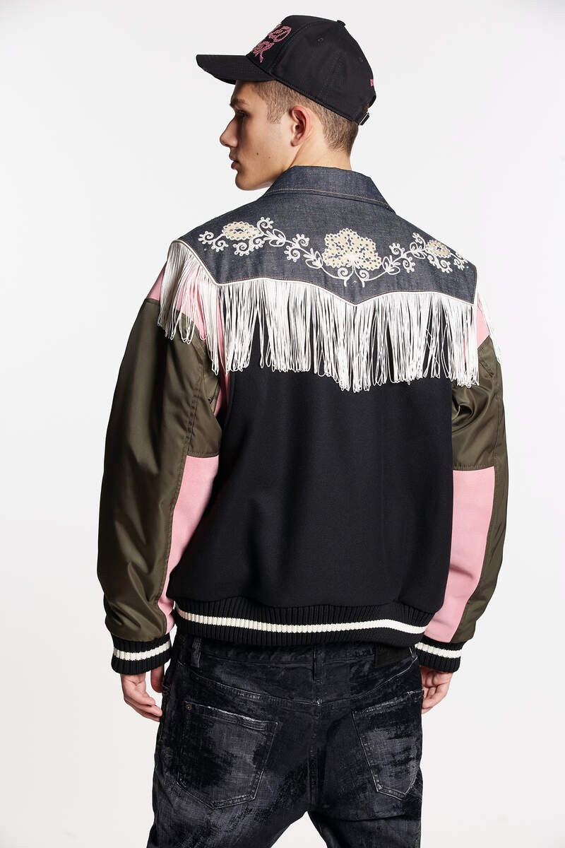 DSQUARED2 WESTERN VARSITY BOMBER JACKET outlook