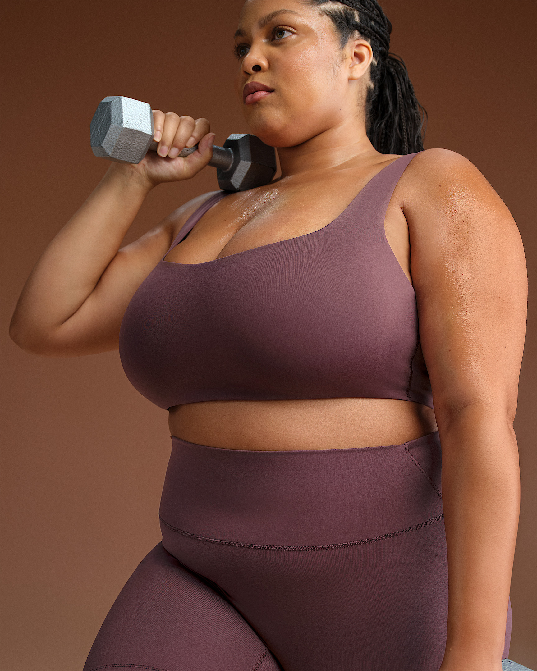 NikeSKIMS Matte Women's Scoop-Neck Bra - 9