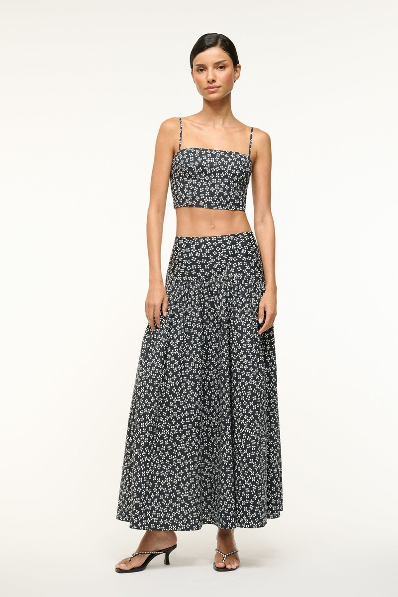 STAUD FEDERICO TANK BLACK WOODBLOCK FLORAL 3