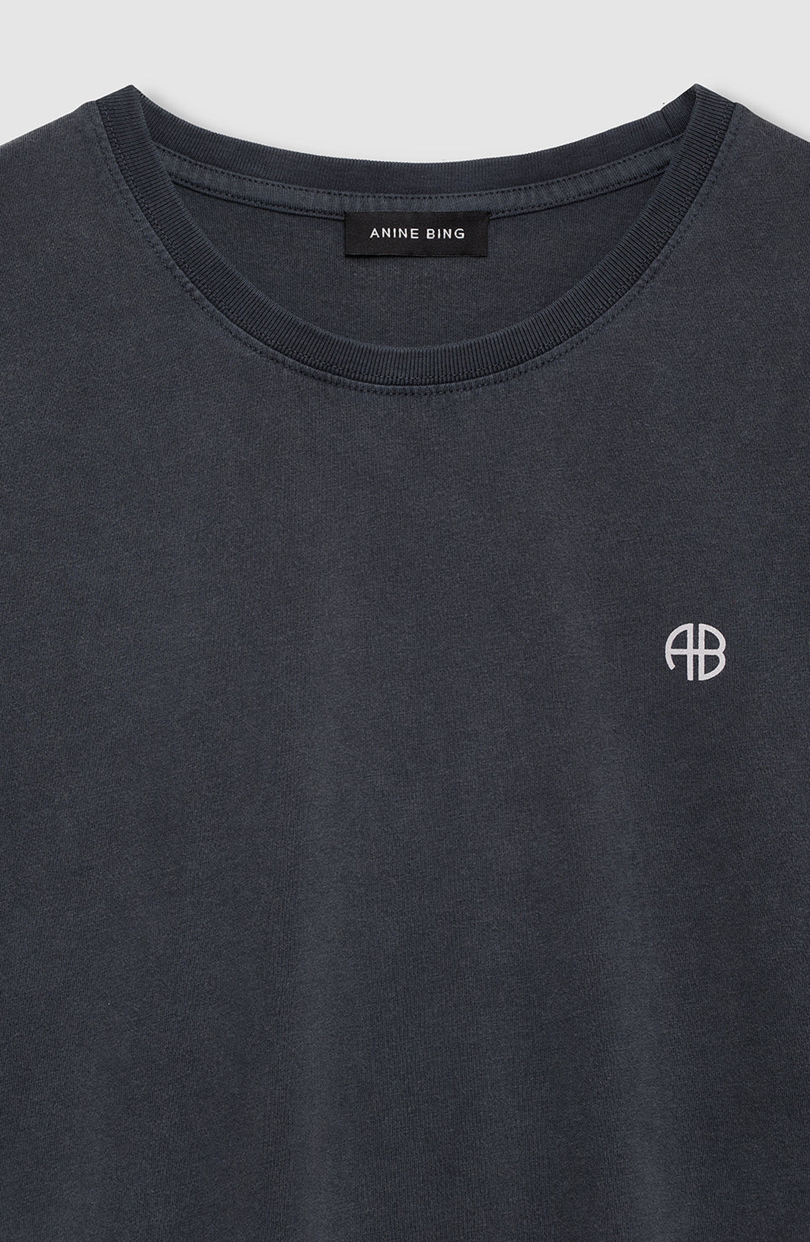 ANINE BING Rudy Empowerment Tee in Washed Black at Nordstrom - 3