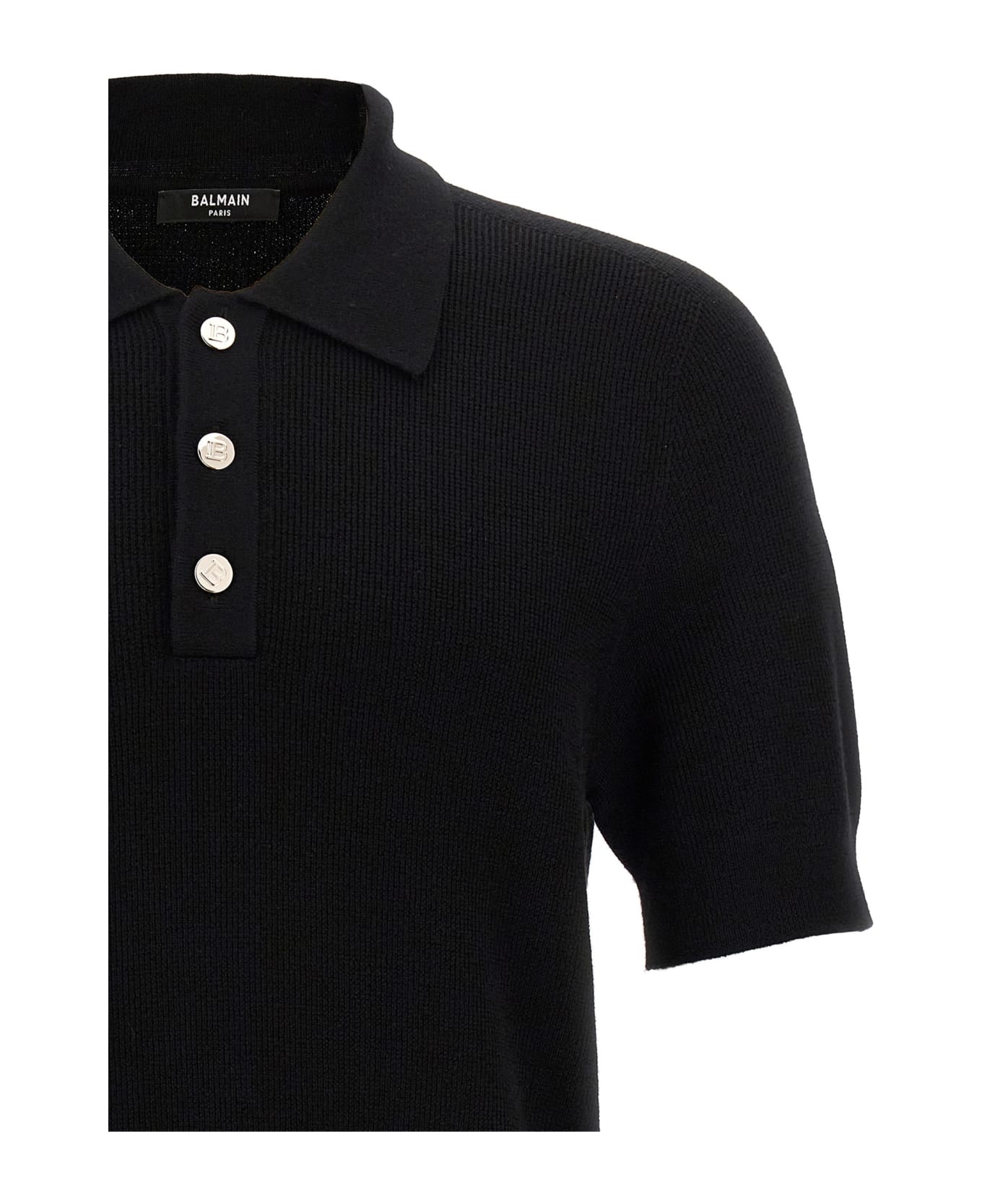'label' Polo Shirt - 3
