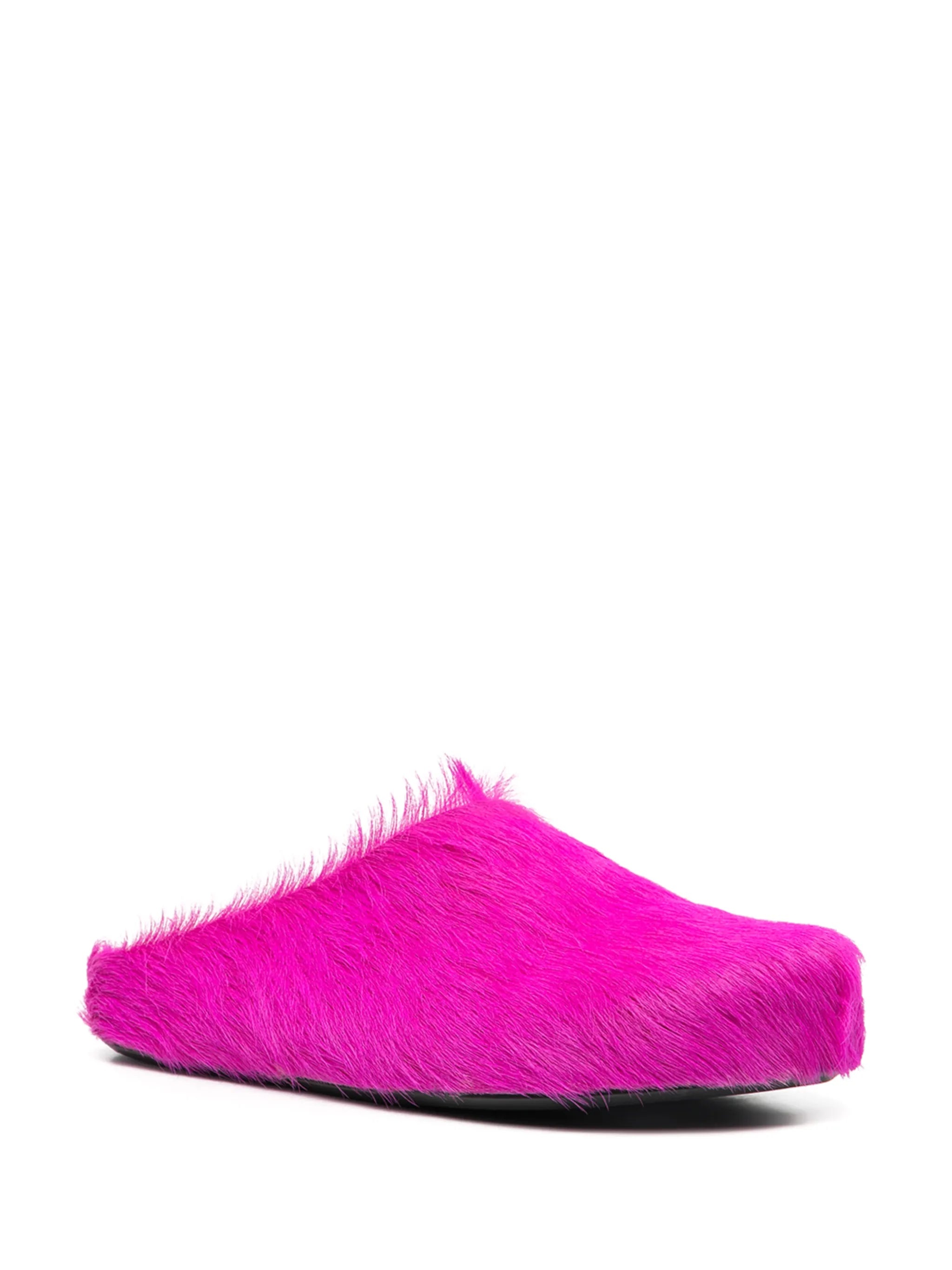 Marni Fussbet Sabot Calf-hair Slippers - 2