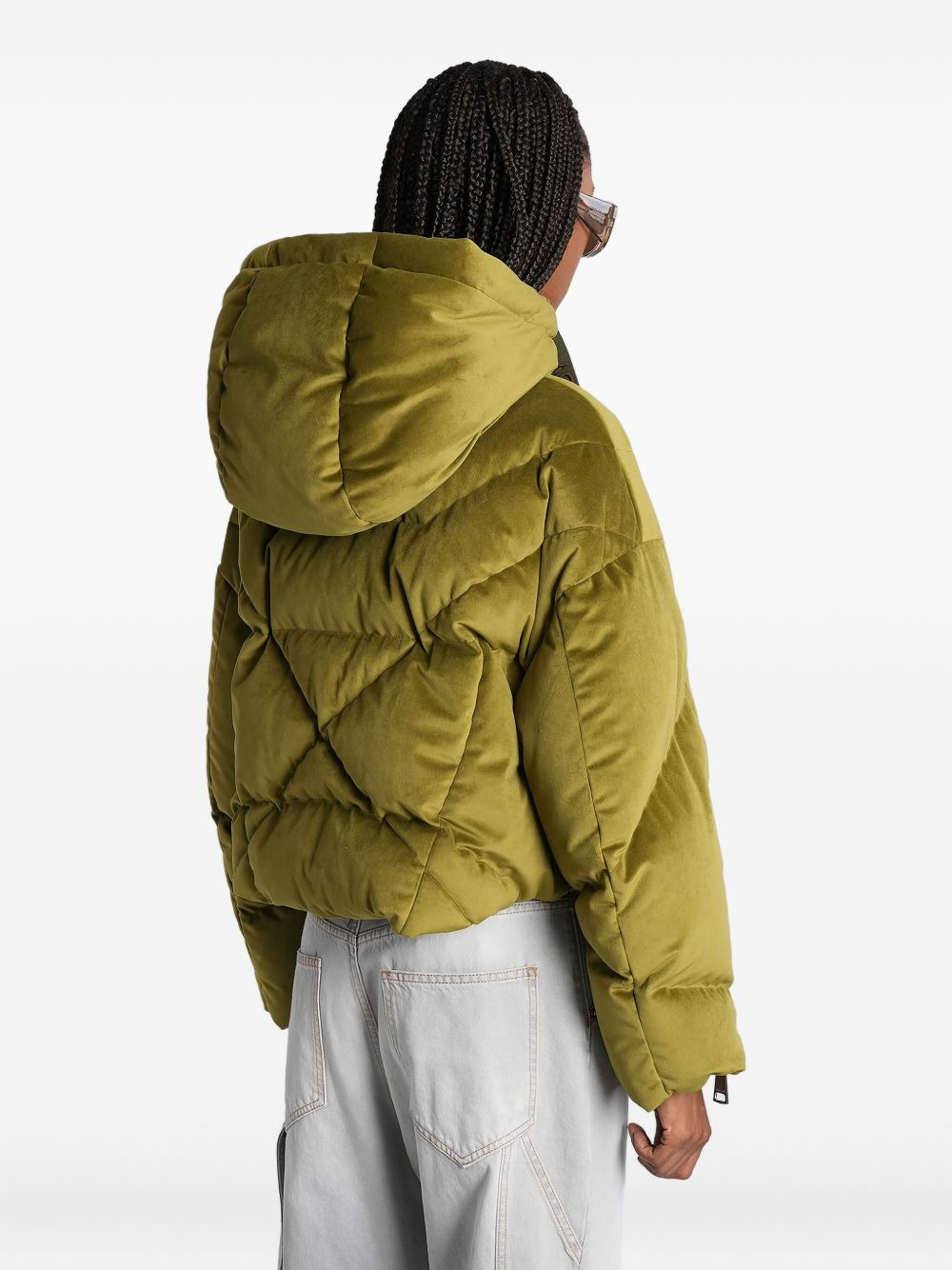 quilted attached-hood puffer jacket - 3