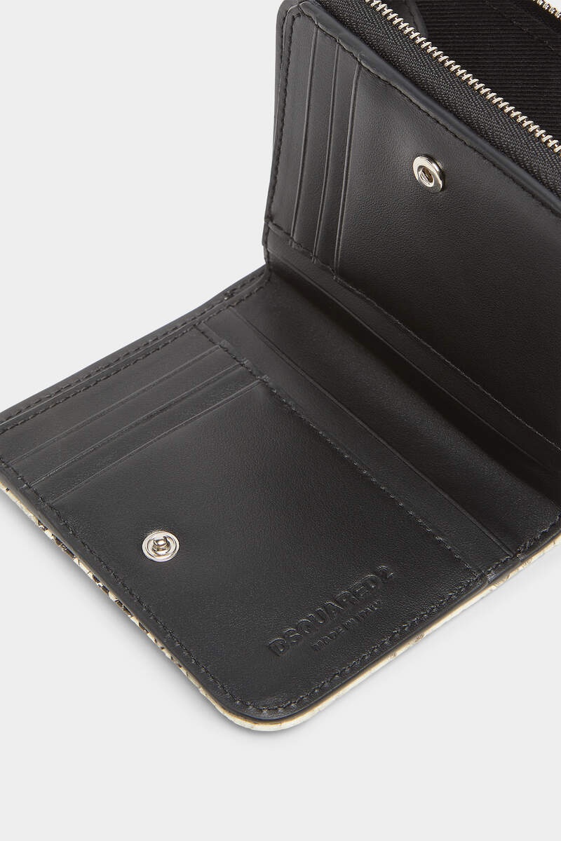 PYTHON GOTHIC DSQUARED2 LEATHER ZIP WALLET - 5