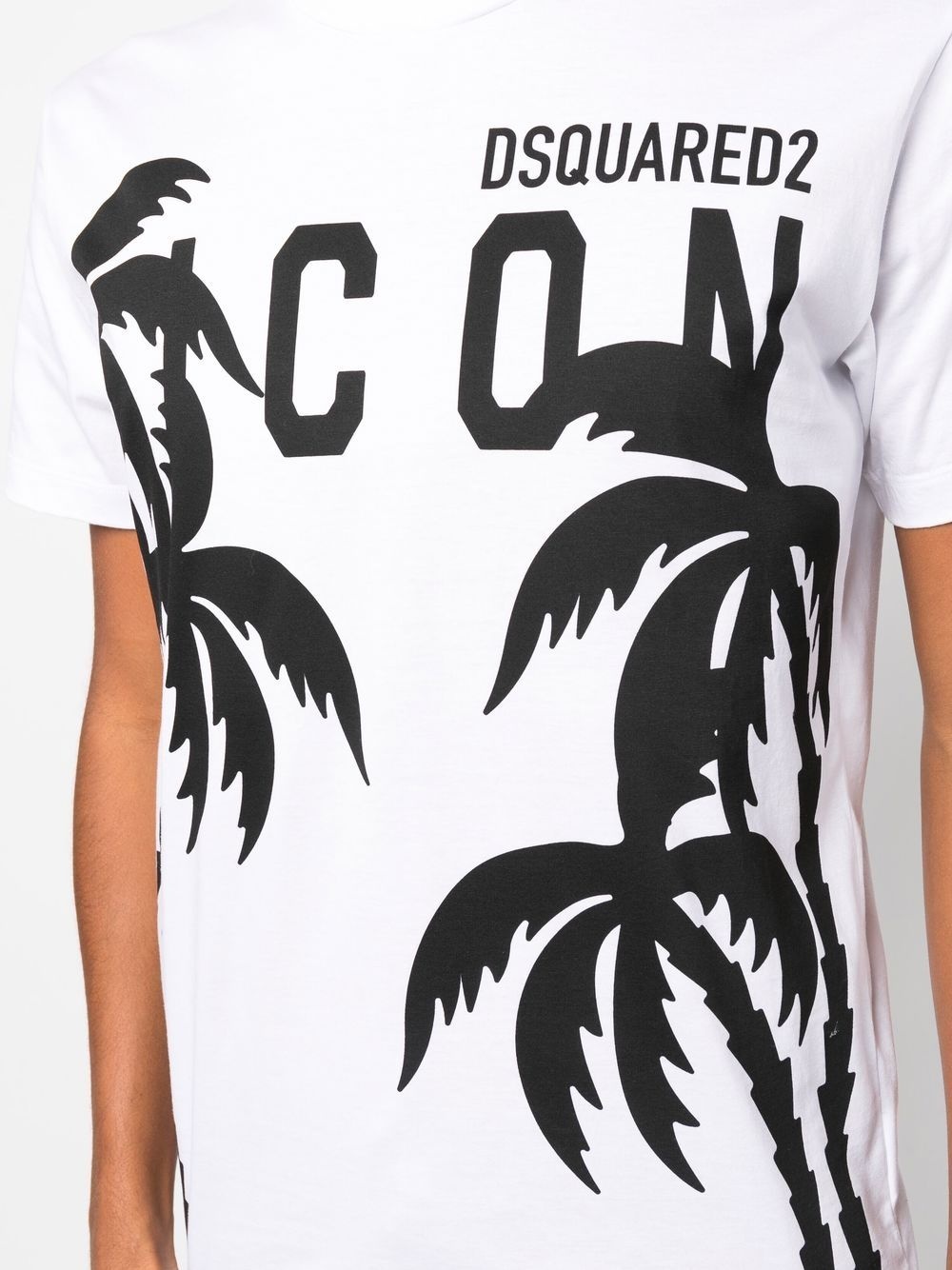 palm tree logo-print T-shirt - 5