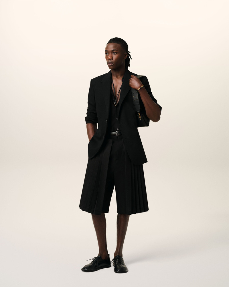 AMI Paris BLACK WOOL SEMI-LINED JACKET outlook